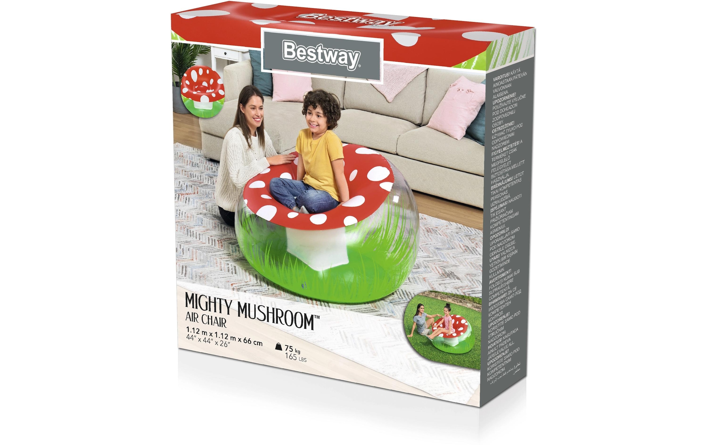 Bestway Luftsessel »Fliegenpilz 112 x 112 cm«