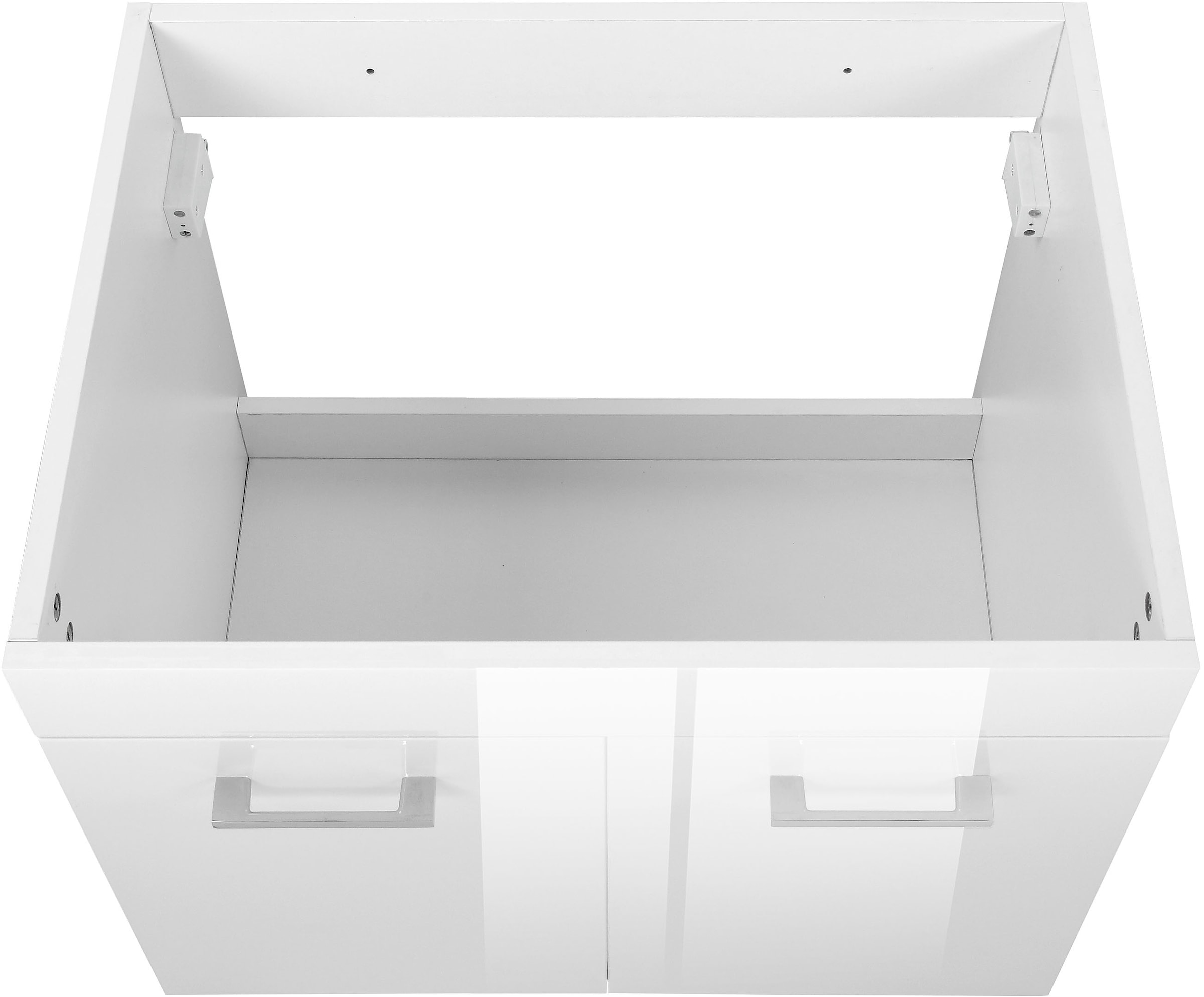 welltime Table de lavage »Florenz, Breite 60cm, 2 Tür, 2 Fächer, MDF-Front« Komplett-Set,  Waschplatz mit 2 Türen,in verschiedenen Farben erhältlich, Badmöbel