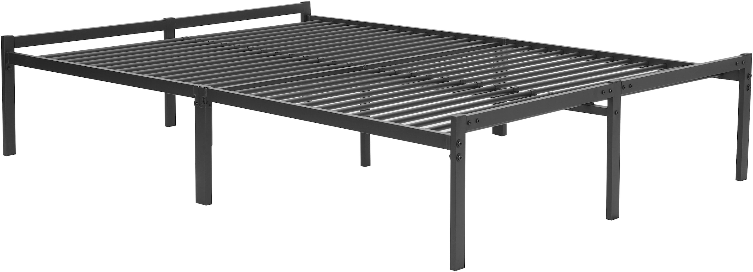 INOSIGN Metallbett »LIST Bett Bettgestell Bettrahmen Einzelbett Doppelbett«, (Stahlbett schwarz in TOP Qualität und 4 Breiten), Bett mit 26 Lattenroste zum Schutz der Matratze Bestseller