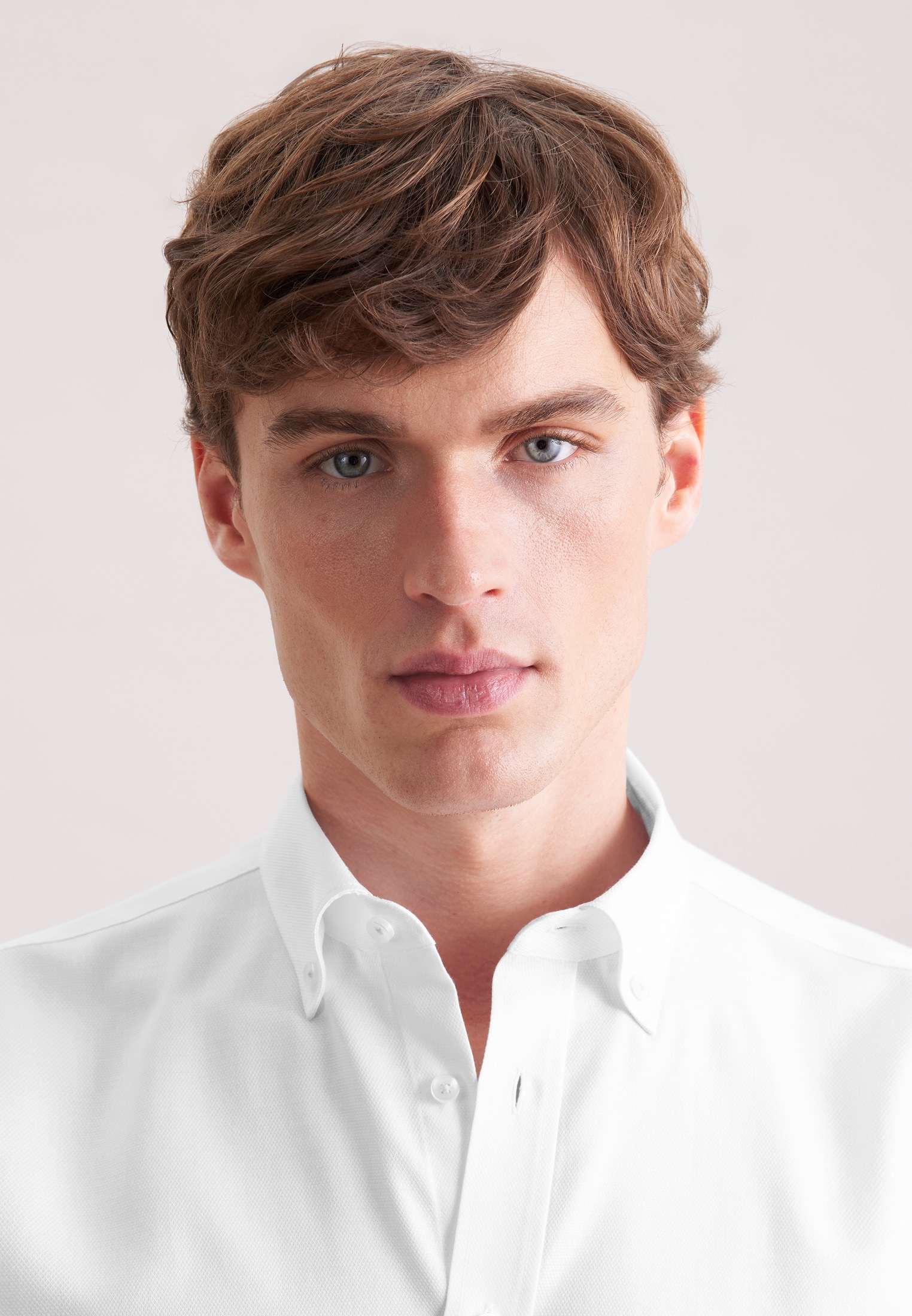 seidensticker Businesshemd »Schwarze Rose« Comfort 1/2 Button-Down-Kragen Struktur