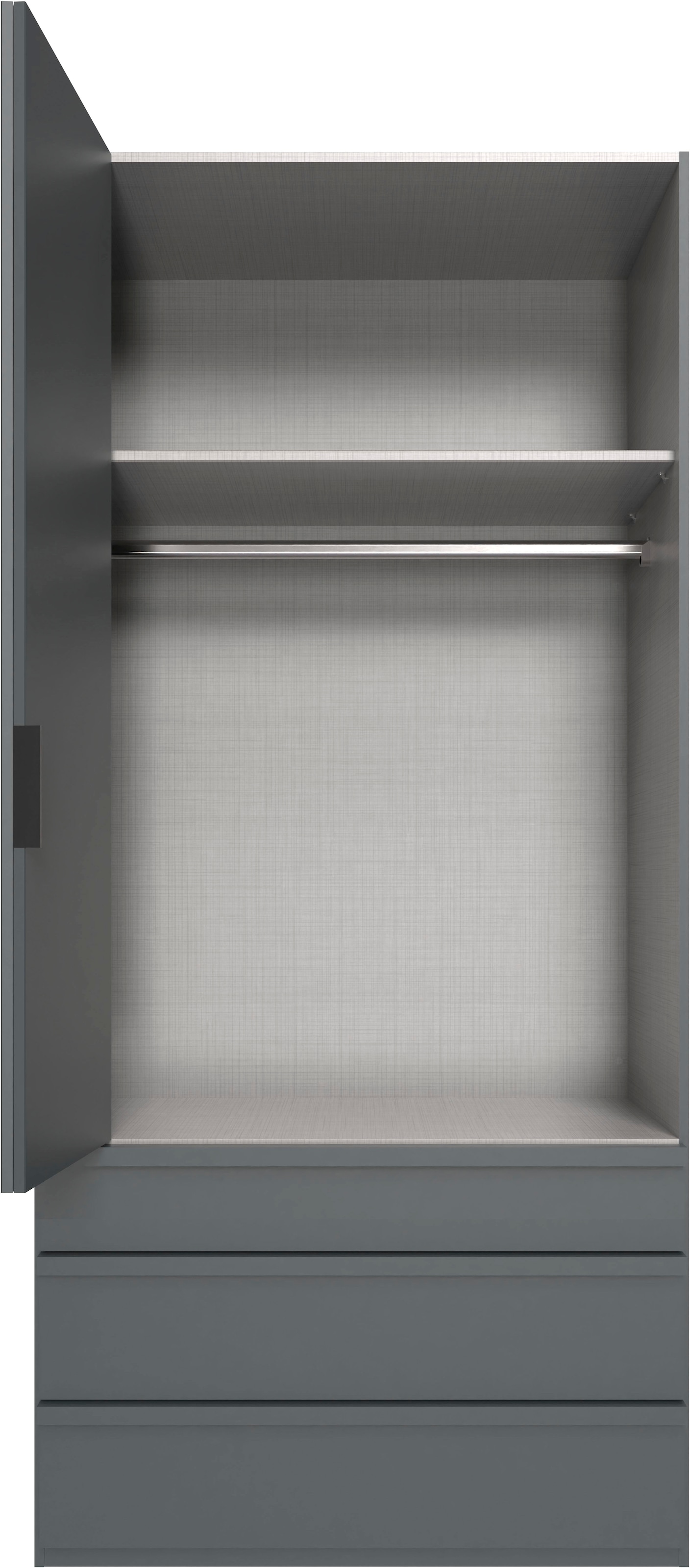 Wimex Armoire à portes pliantes »Oxford by fresh to go, in der Breite 100cm, in 2 Höhen erhältlich« mit Schubladen, wahlweise mit oder ohne Spiegel,  mit hochwertigen Falttüren für den perfekten Überblick