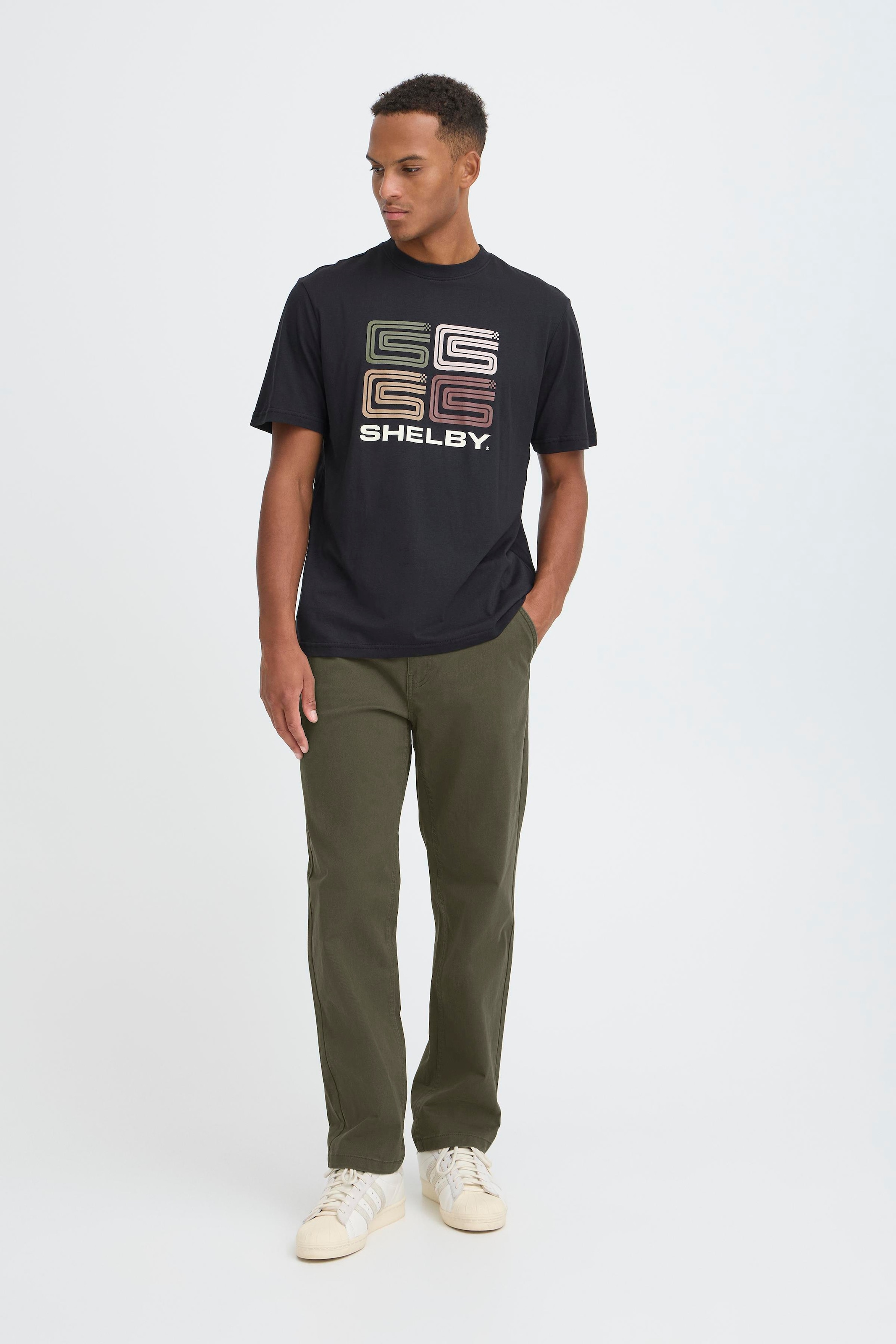 Blend Chinos »BHNATAN WIDE LEG CHINO«  en mélange de coton, coupe décontractée, longueur cheville