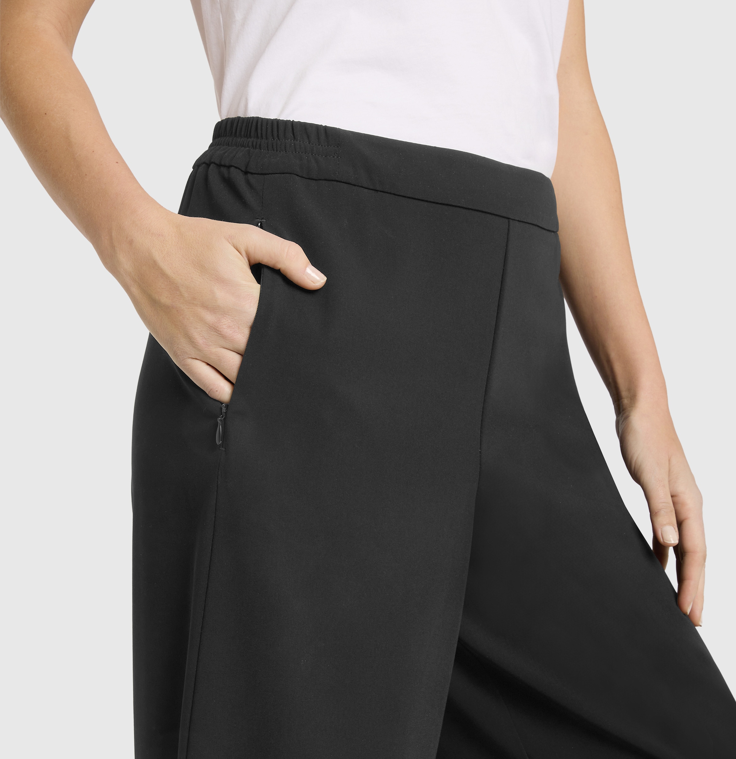 MAC Pantalon stretch »CORALIE cropped«  Elastischer Bund, bequeme Passform