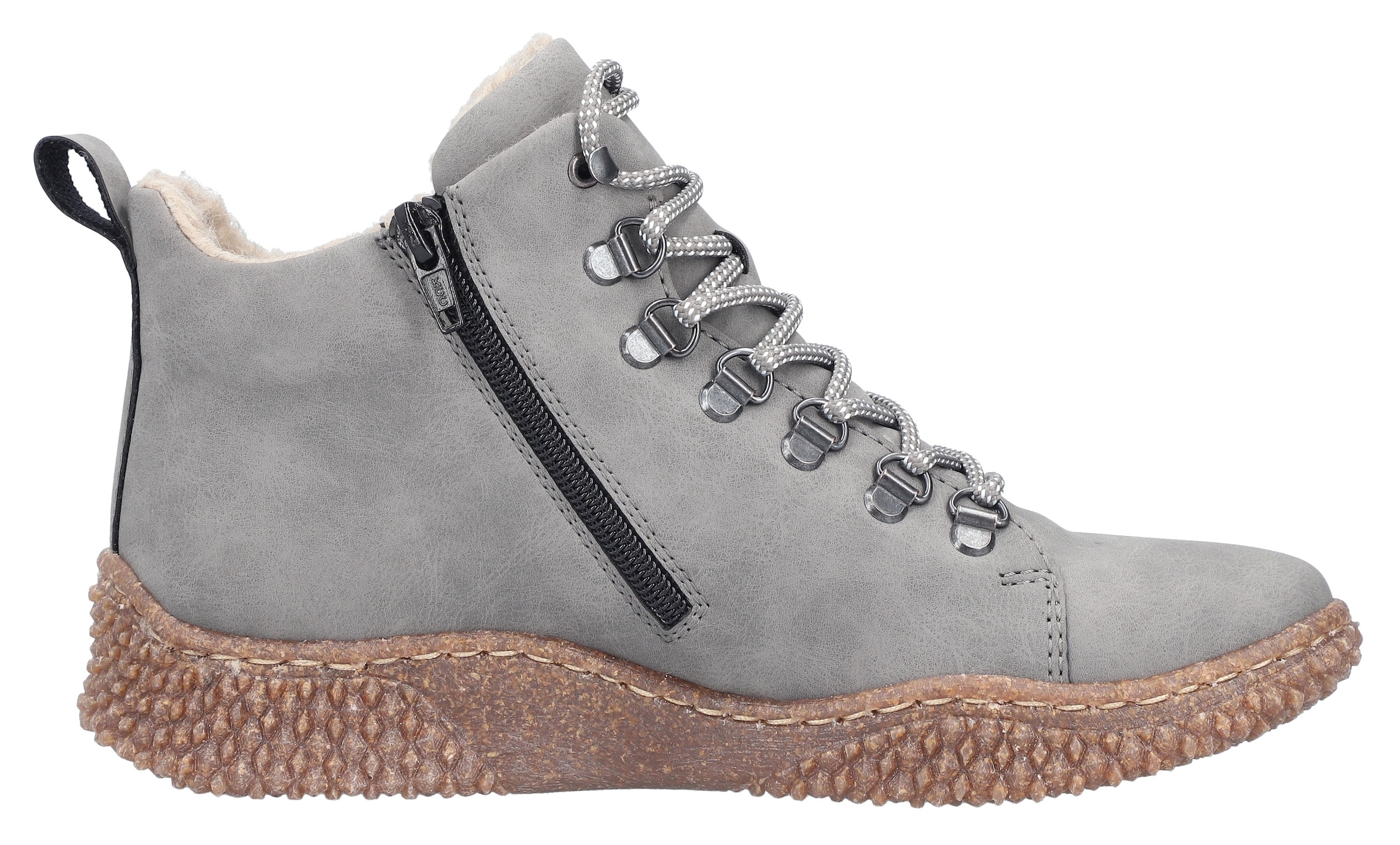 Rieker Bottes d'hiver  bottines à lacets, bottines, semelle profilée, avec languette d'enfilage