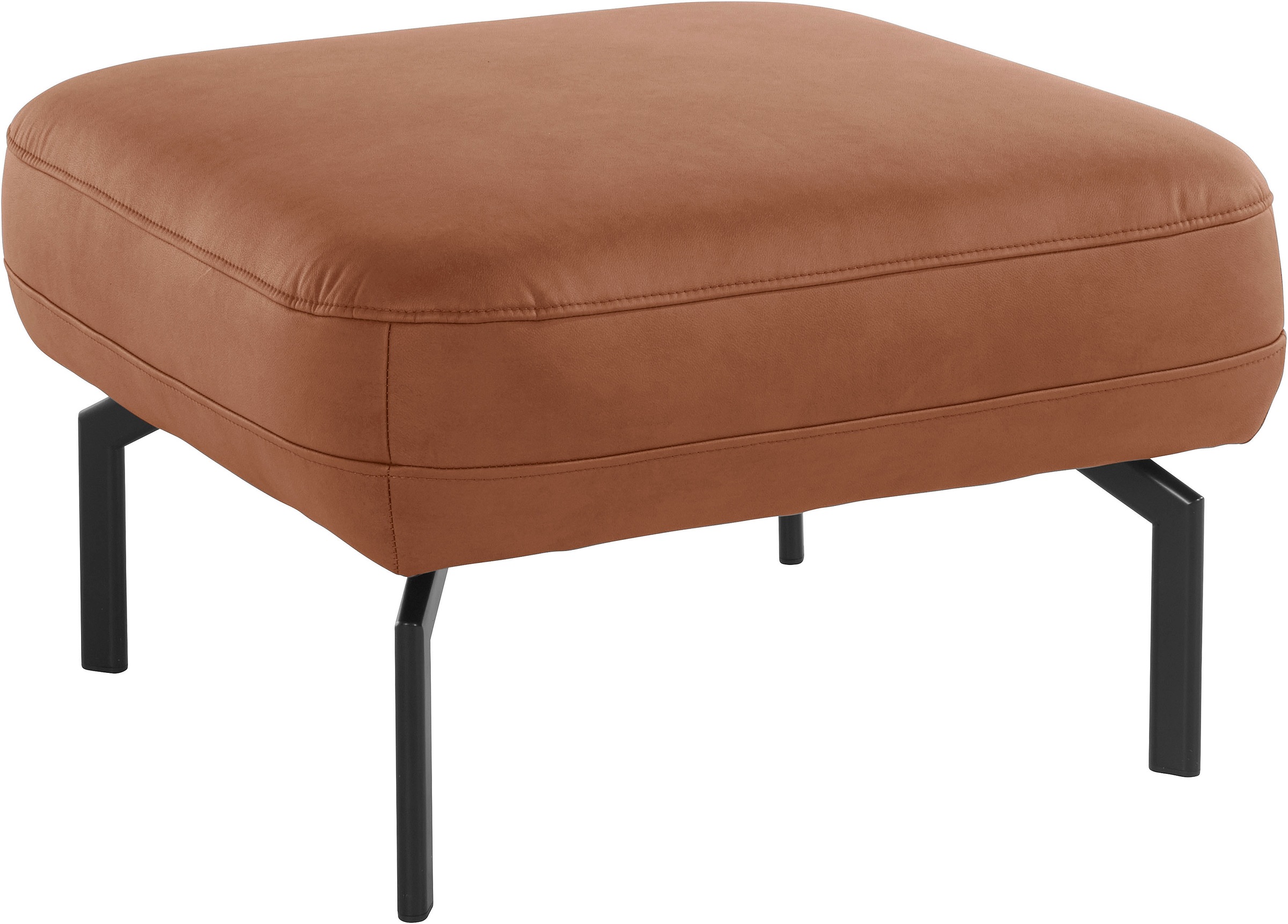 Image of Places of Style Polsterhocker »Trapino Luxus«, passend zur "Trapino Luxus"-Serie, uxus-Microfaser in Lederoptik fühlt sich an wie echtes Leder, B/T/H: 75/75/45 cm bei Ackermann Versand Schweiz