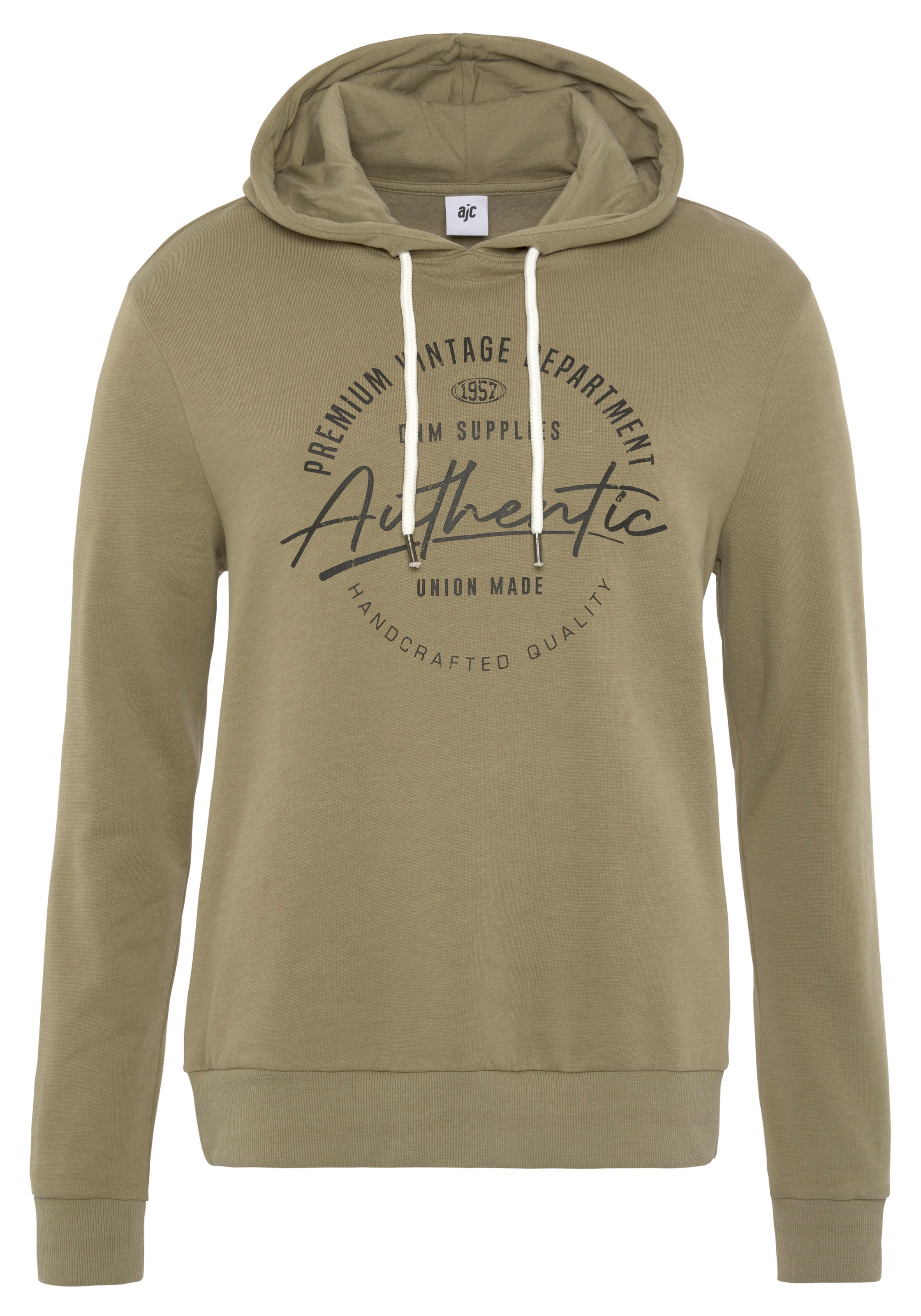 AJC Kapuzensweatshirt, mit konstrastfarbenem Labelprint