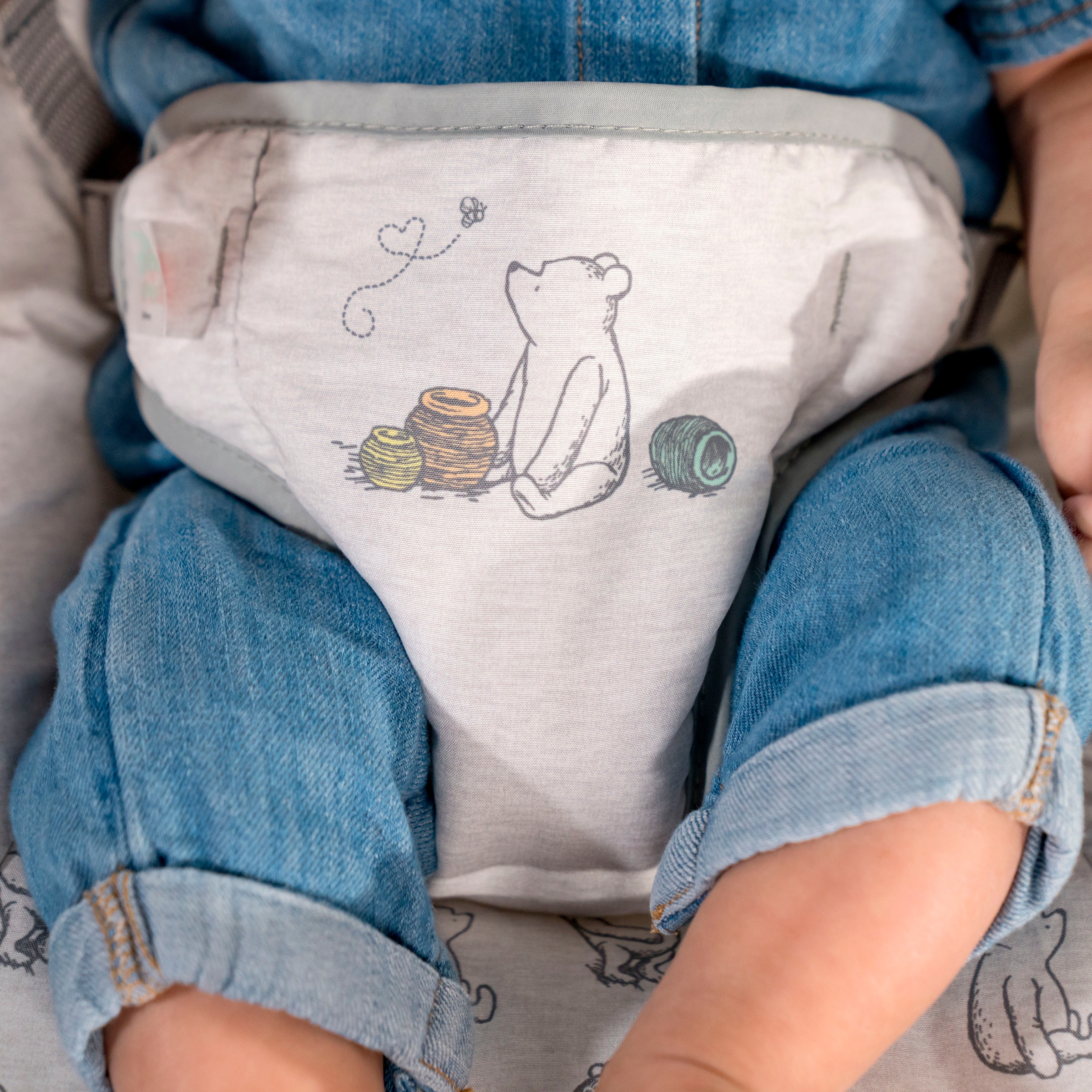 Bright Starts Transat pour bébé »Disney Winnie the Pooh Classic Pals Vibrating Bouncer« bis 9 kilos mit Sound-Effekt