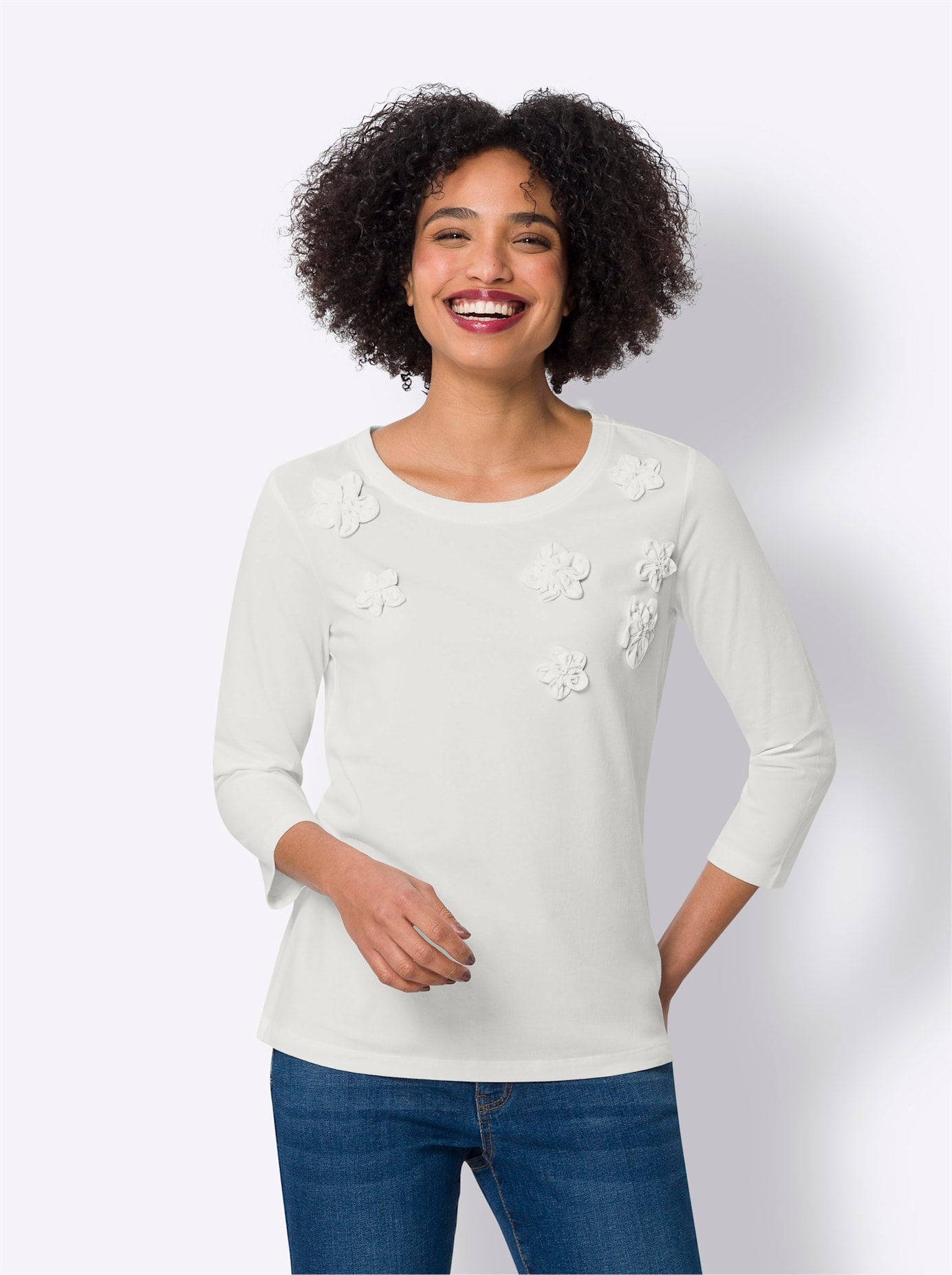 heine 3/4-Arm-Shirt »Shirt«, (1 tlg.)