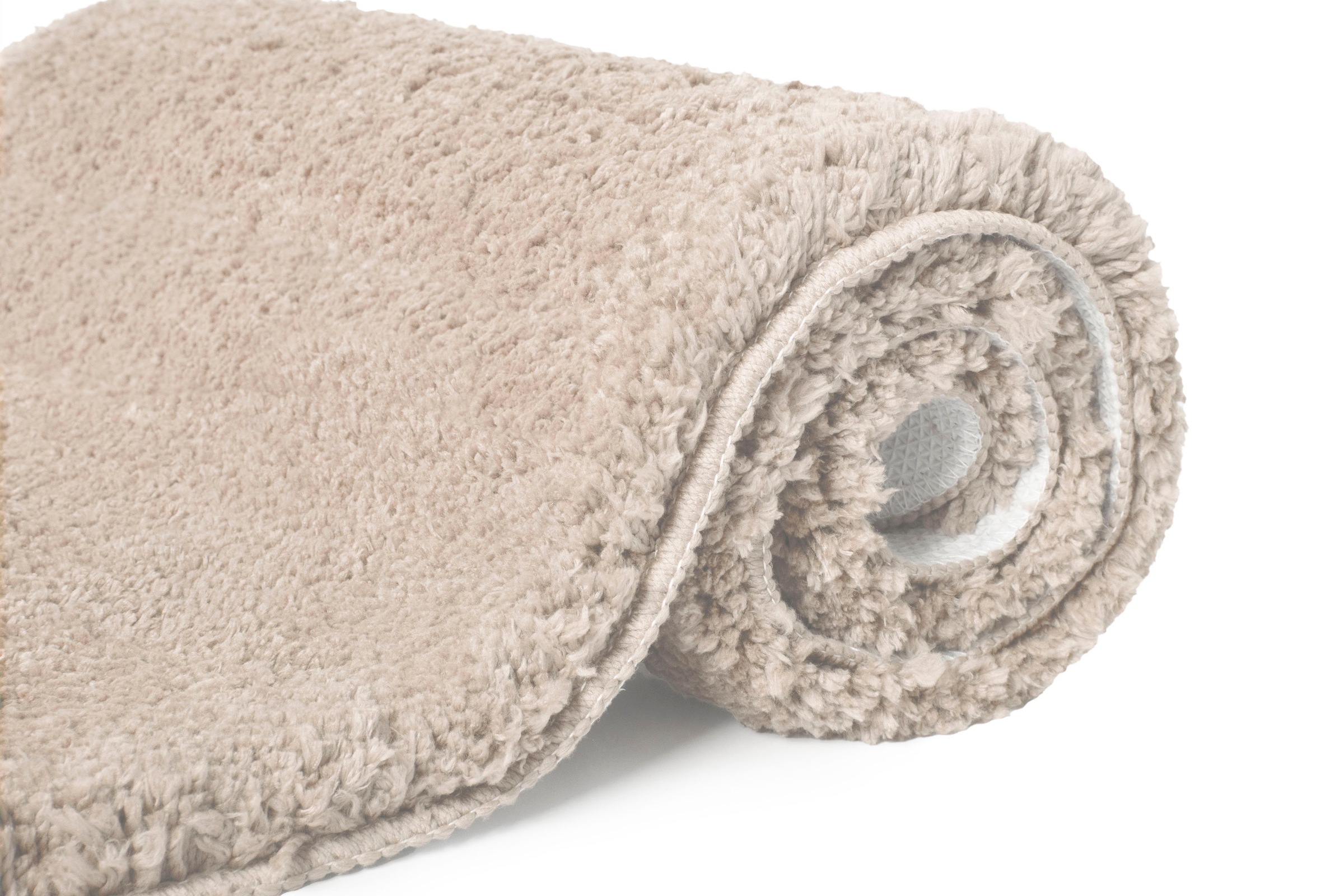 my home Badematte »Sanremo, Badvorleger, Badezimmer Teppich, sehr weich«, rutschhemmend beschichtet, fussbodenheizungsgeeignet-schnell trocknend, Badteppich, unifarben, rechteckig, rund & als 3-tlg. Set erhältlich
