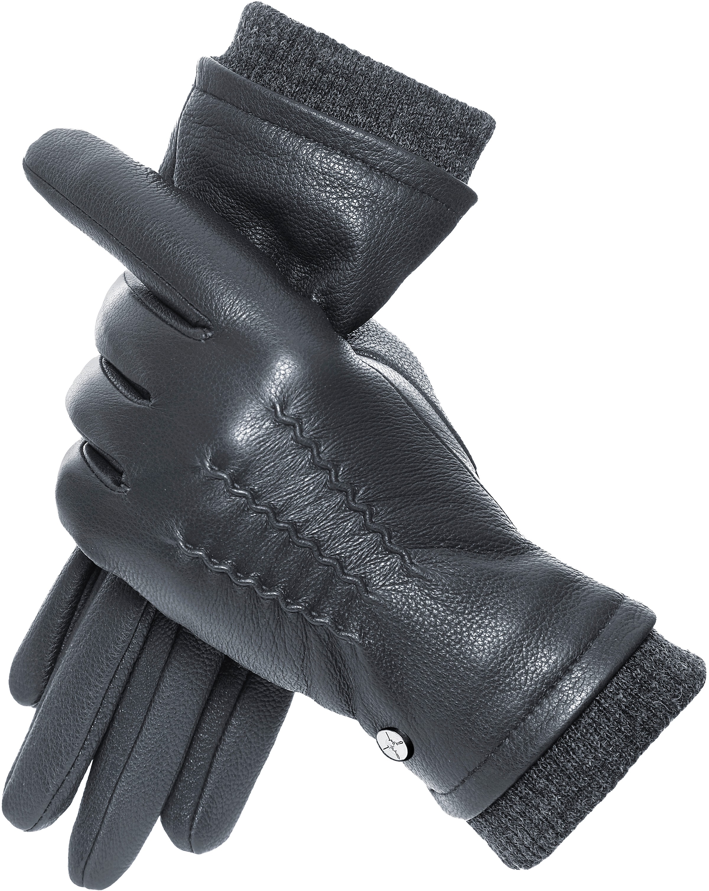 PEARLWOOD Gants en cuir mit feinen Nähten