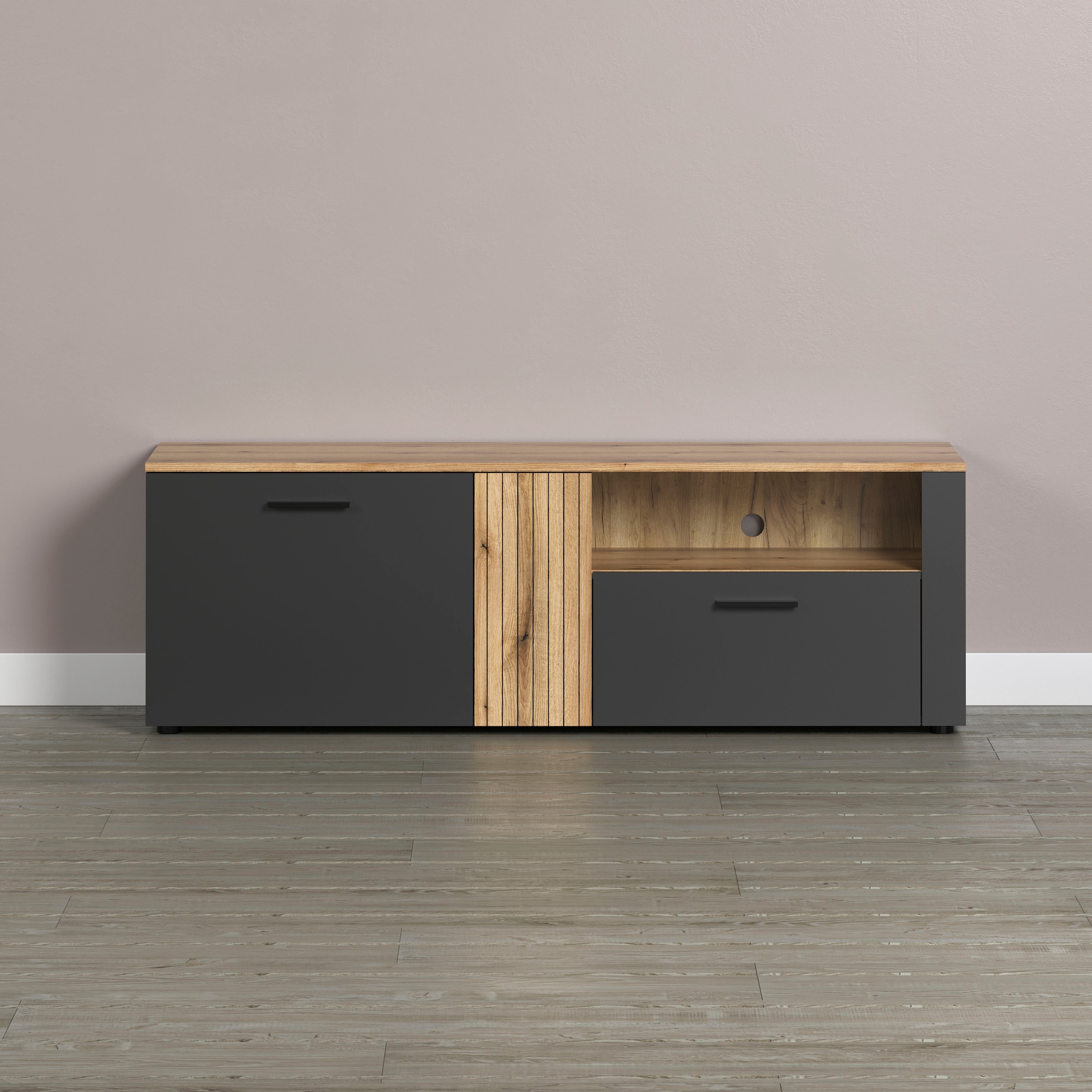 Image of Home affaire TV-Bank "Estepona" 1 Stk. tlg. TV-Board, 2 Türen, 1 Schublade, 1 Fach - (B/T/H) 150/42/50 cm