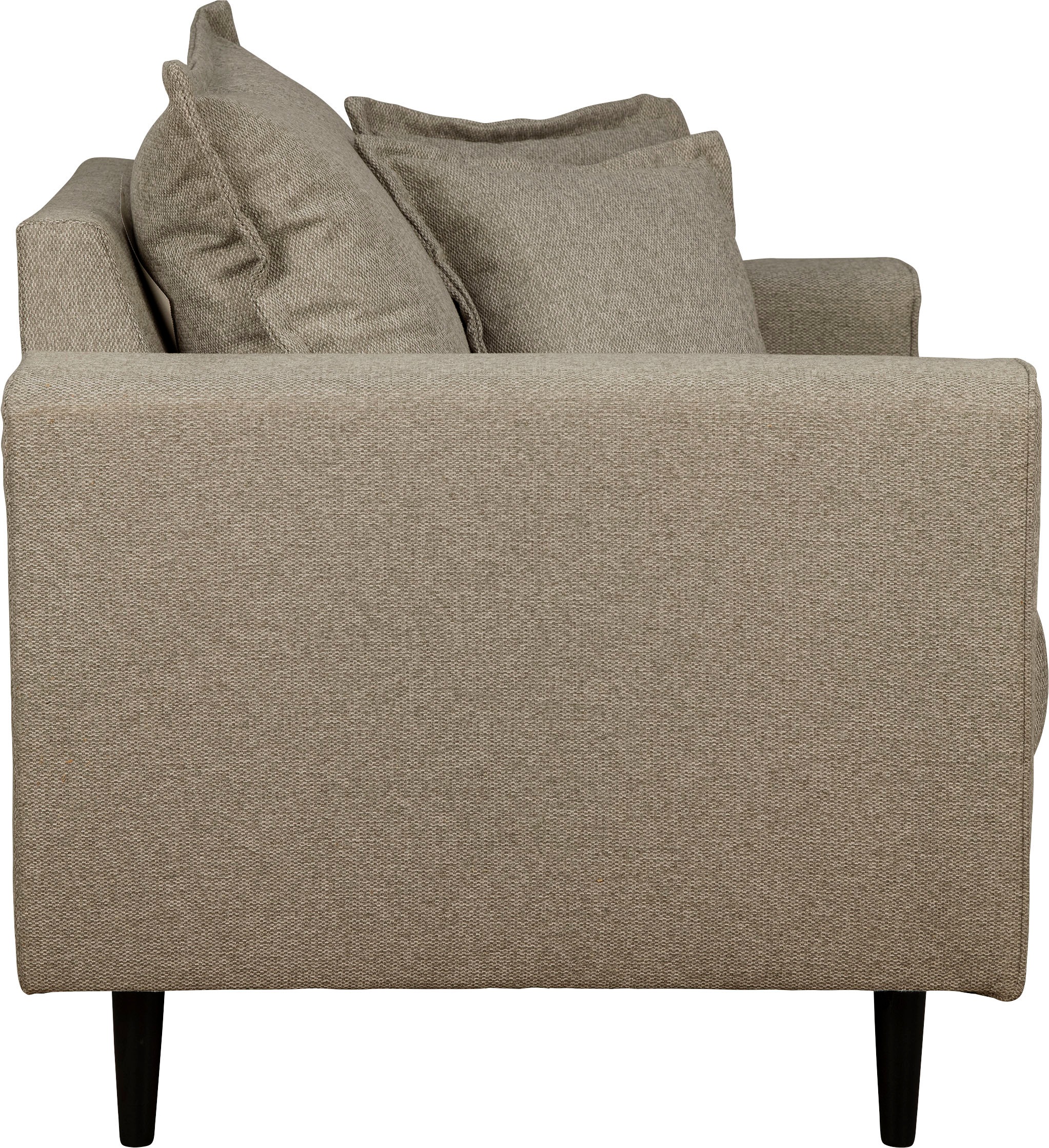 Home affaire Sessel »VEYRAS Loungesessel, Masse B/T/H: 95/84/76 cm«, mit Wellenunterfederung, incl. Kissen