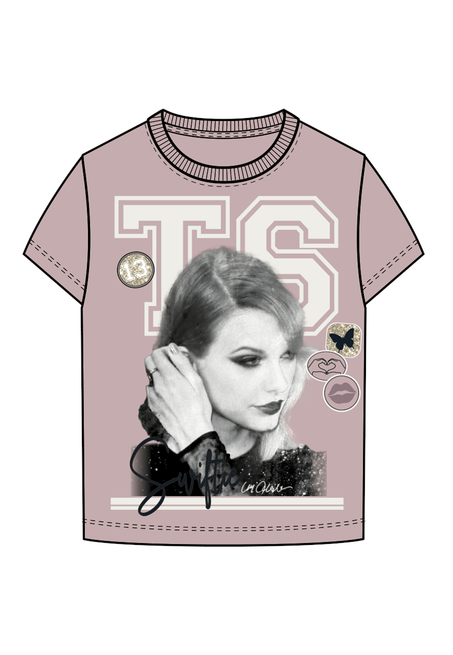 Name It T-Shirt »NFKDUSAN TSWIFT SS NREG TOP BOX NOOS SKY«, mit Taylor Swift Frontdruck