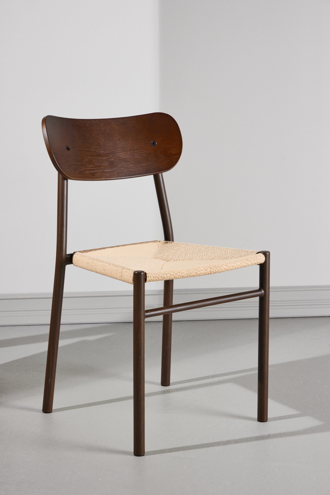Image of Venture Home Esszimmerstuhl "Polly, 2er-Set Esszimmerstühle in Schwarz, schlankes Design, 120 kg" () Polsterstuhl skandinavisch, Seildesign, komfortabel