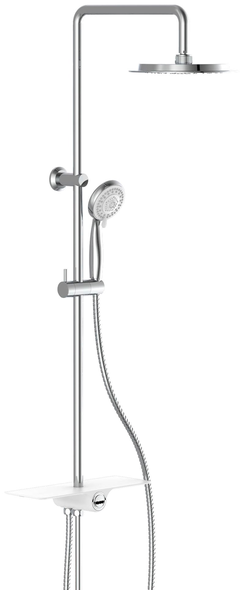 Image of Schütte Duschsystem "Aquastar" Regendusche ohne Armatur, Duschsystem mit Ablage, mit 5 Funktionen