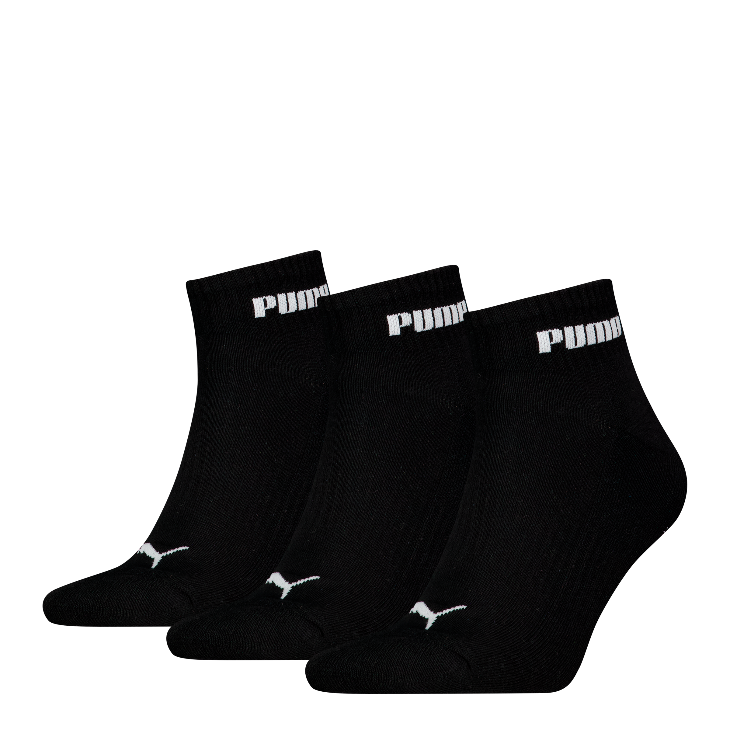 Image of PUMA Kurzsocken "PUMA UNISEX CUSHIONED NEXT QUARTER 3P" 3 Paar, 3 Stk. tlg. mit gepolsterter Sohle
