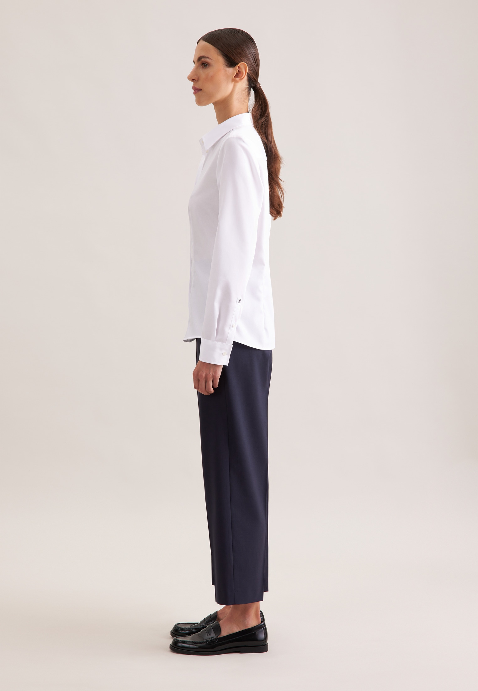 seidensticker Blouse chemise »Schwarze Rose« 1/1 Kragen Uni