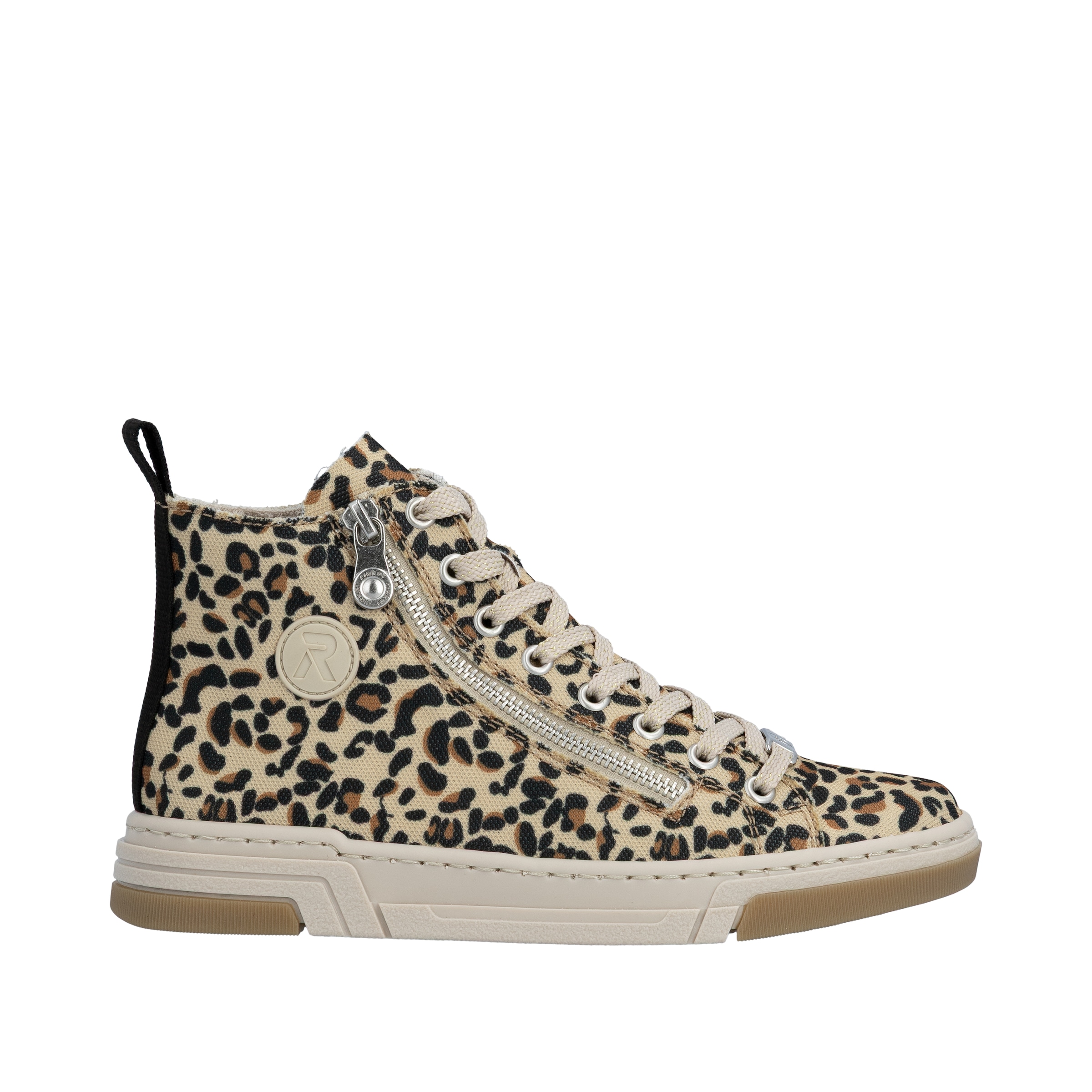 Rieker Schnürboots  High Top Sneaker, trendy Stiefelette mit seitlichem Reissverschluss