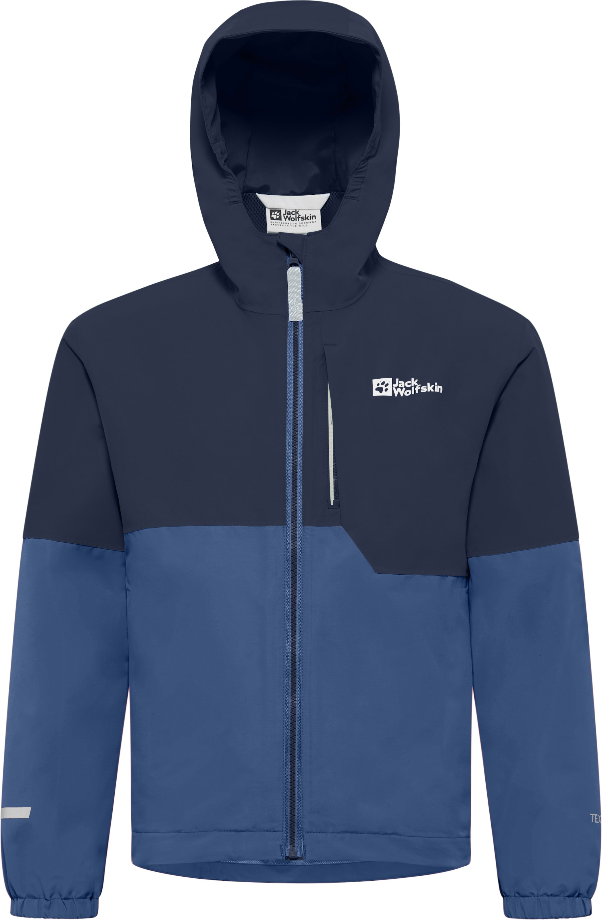 Jack Wolfskin Veste d'extérieur »ACTAMIC 2L JKT K« avec capuche mit Brusttasche, atmungsaktiv, elastisch, wasserdicht, winddicht