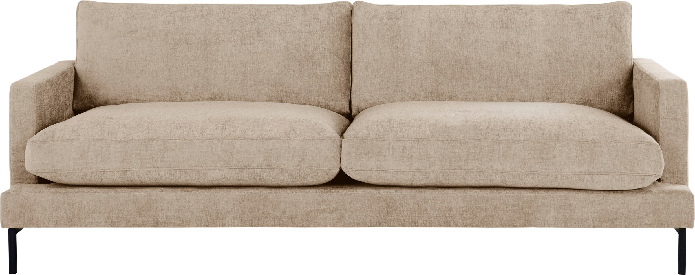 Image of andas 2,5-Sitzer »Welland«, mit schwarzen Metallfüssen, auch in Samt-Optik erhältlich bei Ackermann Versand Schweiz