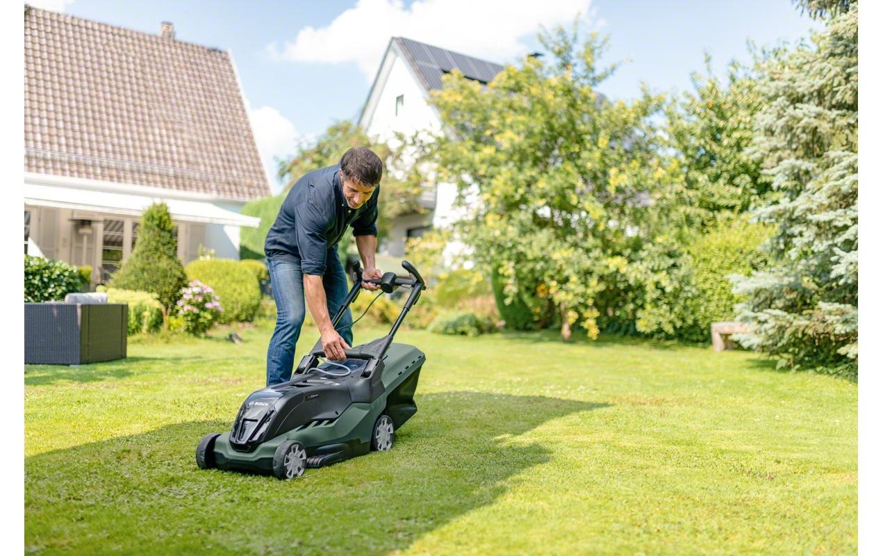 BOSCH Akkurasenmäher »Advanced-Rotak 36-750 Kit«, (Set), Schneidesystem: Sichel-/Kreiselmäher