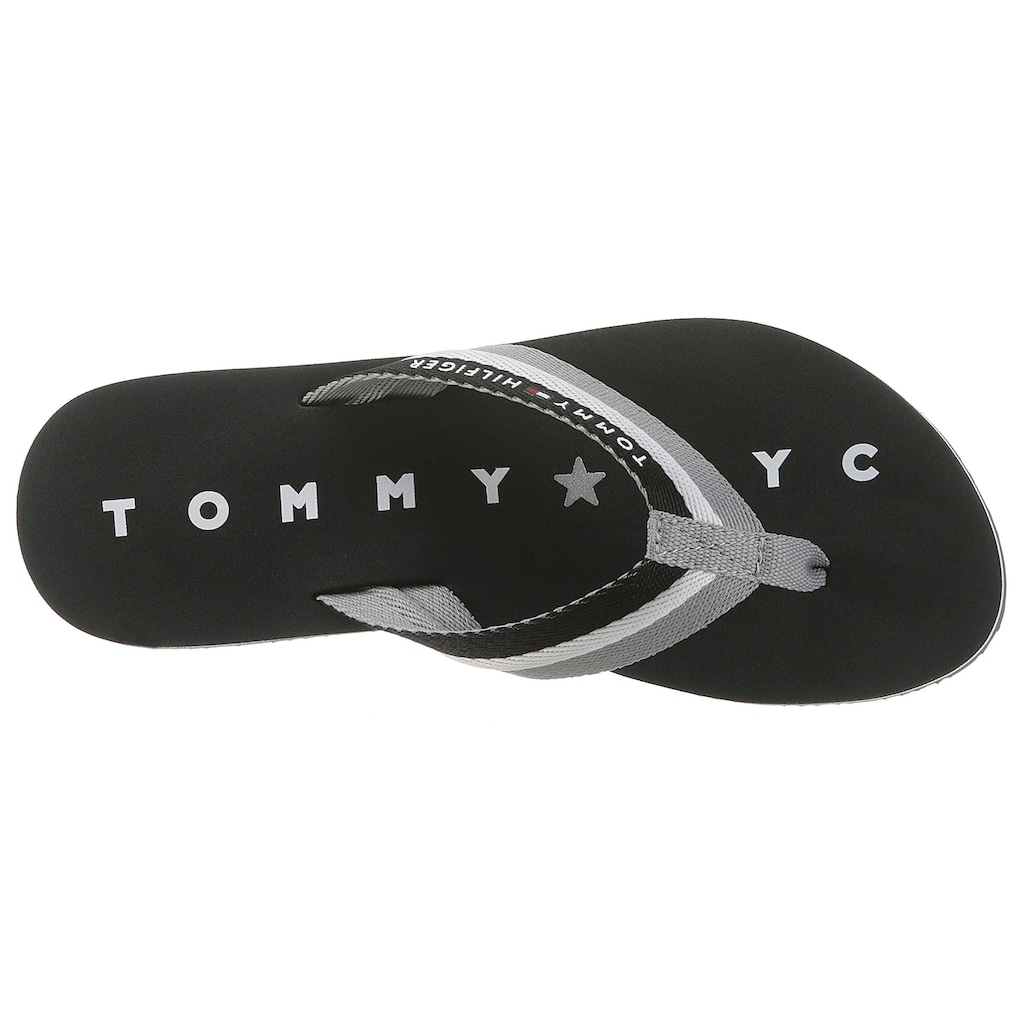 Tommy Hilfiger Zehentrenner »TOMMY LOVES NY BEACH SANDAL«