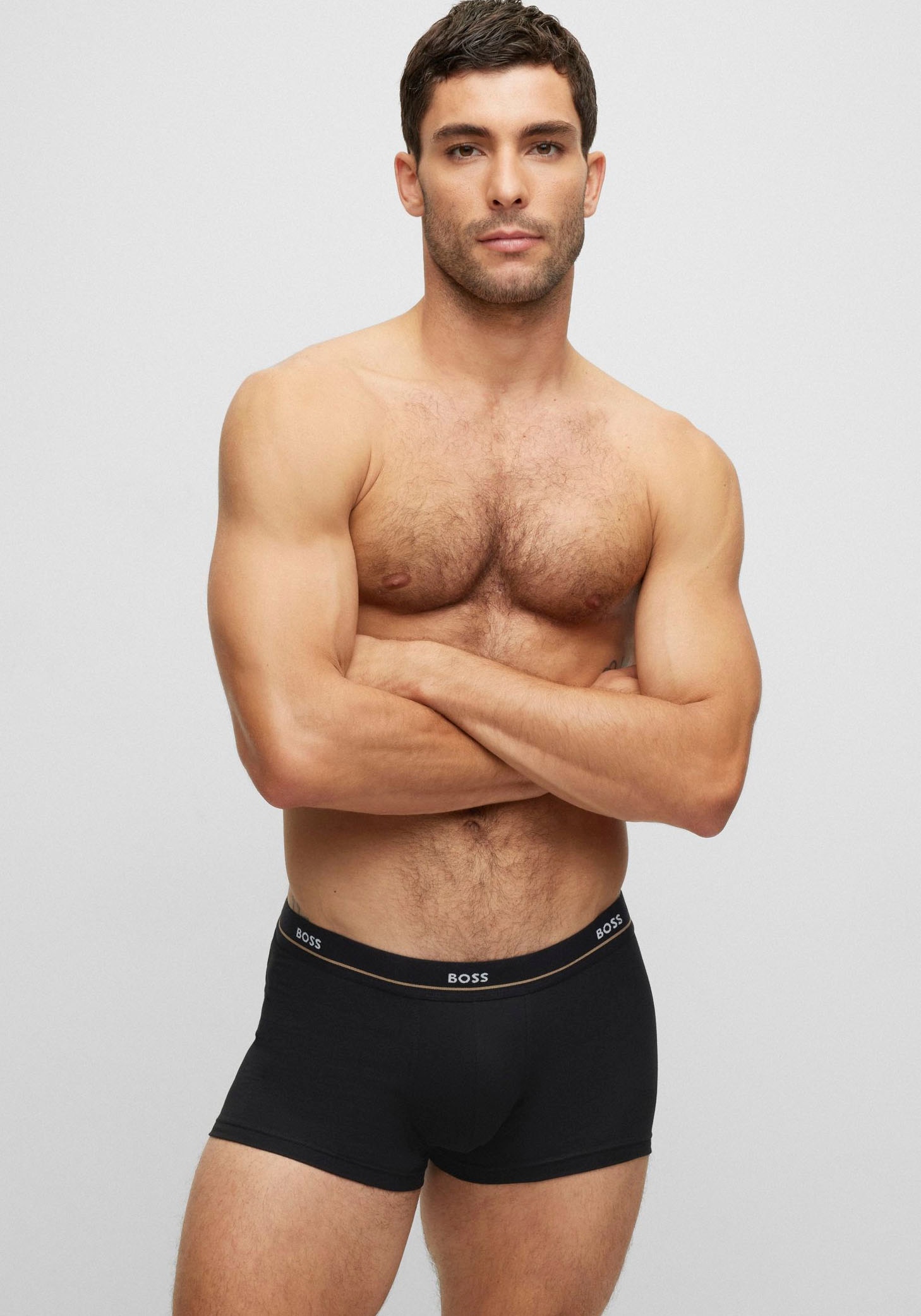 BOSS Trunk »Trunk 5P Essential« Packung, 5er Pack, 5 Stk. tlg., mit modischem, teilweise kontrastfarbenen BOSS Logo-Elastikbund