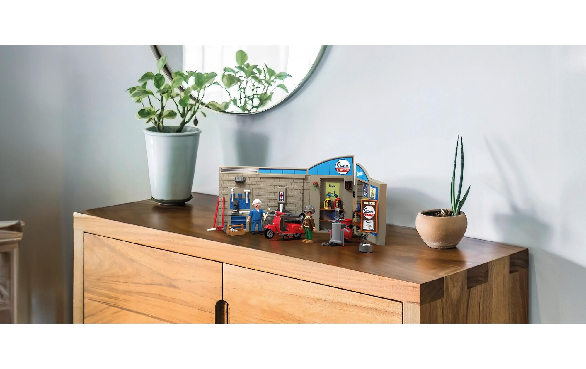 Playmobil® Spielbausteine »Vespa 60er Garage 71620«, (88 St.)