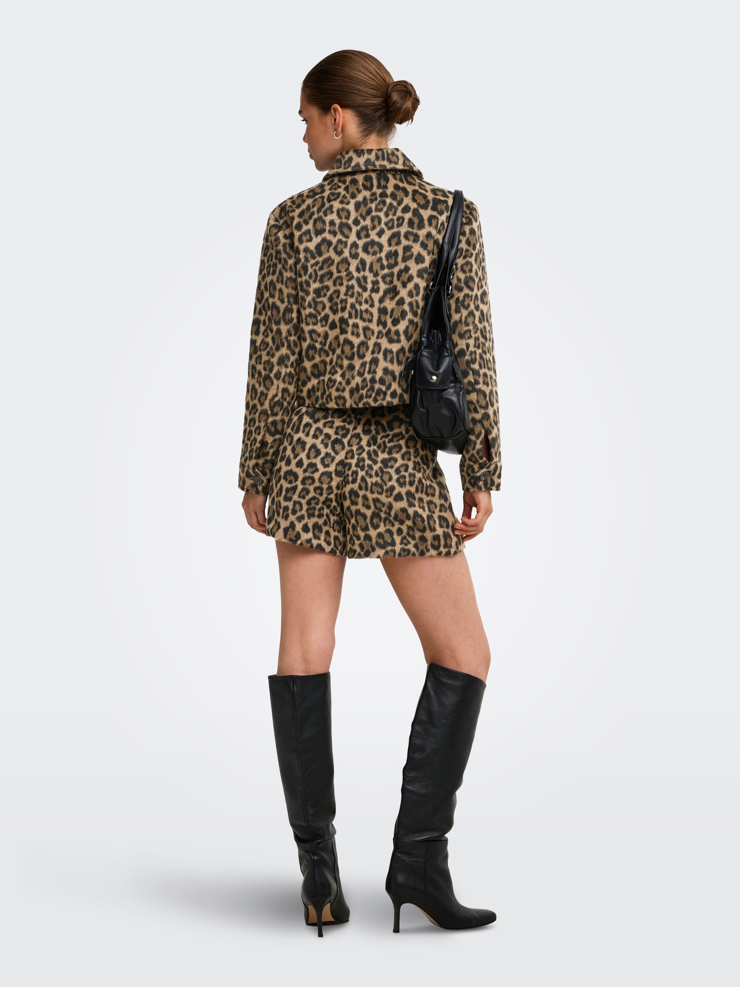 ONLY Hosenrock »ONLEMILIA MW SKORT CC OTW« Kunstfaser, animal-print, mid waist