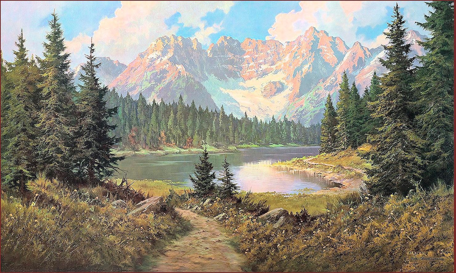 Image of Home affaire Wandbild »J.BOCHMANN / Misurina See (Ita.)«, 108/68 cm bei Ackermann Versand Schweiz