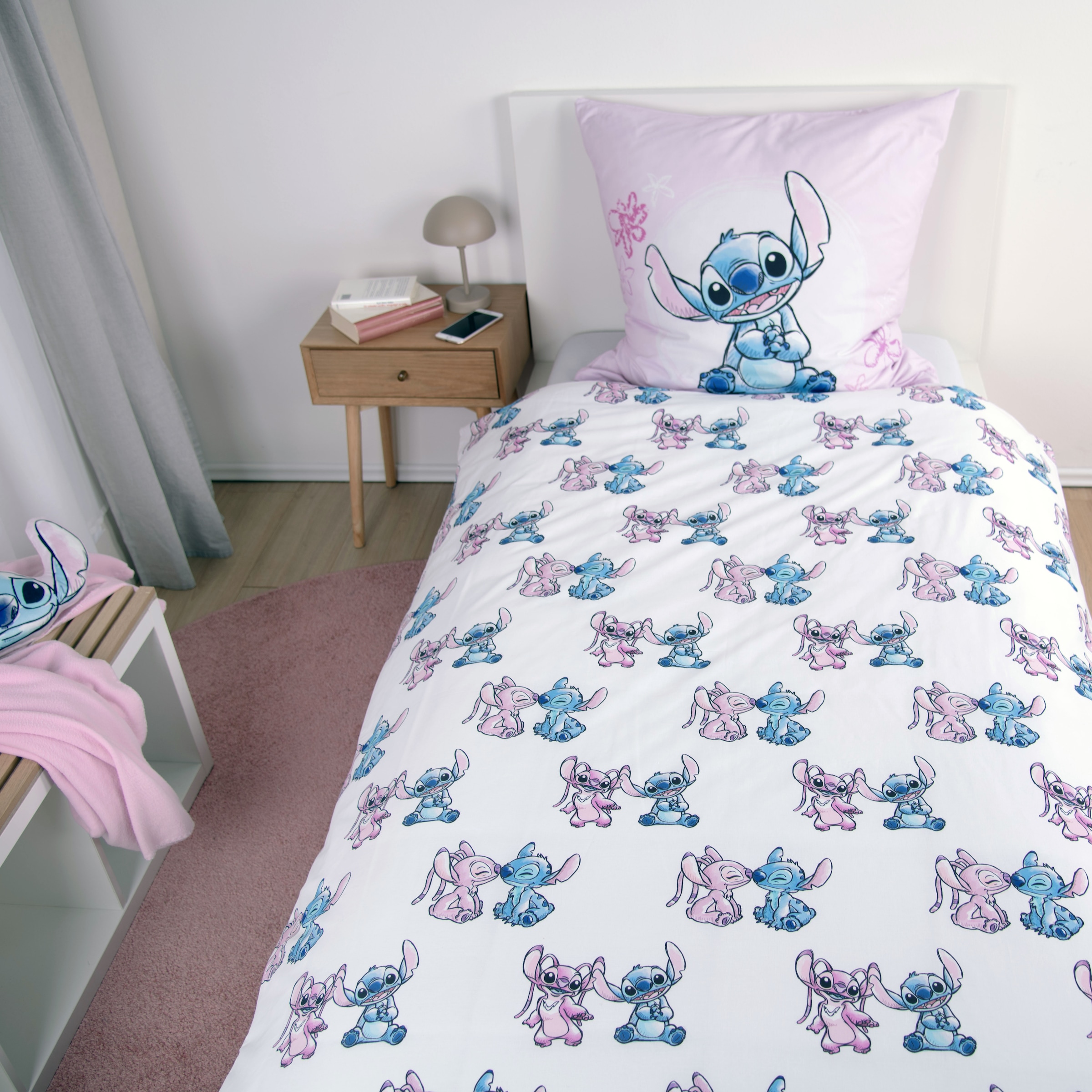 Disney Linge de lit »Disney Stitch« 2 cuis Parure de lit réversible