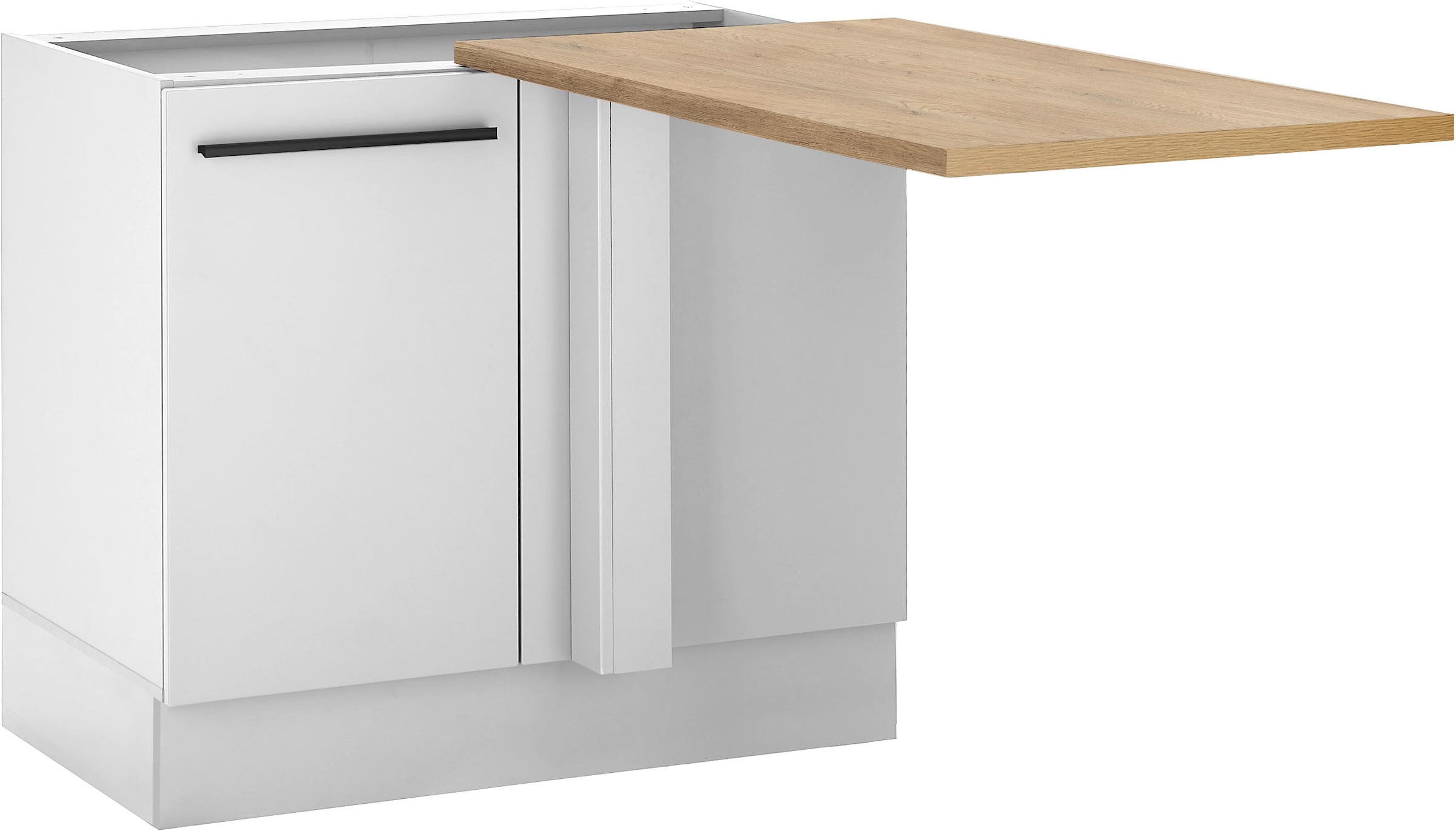 BASIC by Balculina Meuble bas d'angle »Denver, Küchenschrank BxHxT 112 x 90 x 60« 1 cuis tlg. Largeur 110cm, fermeture douce pour porte,