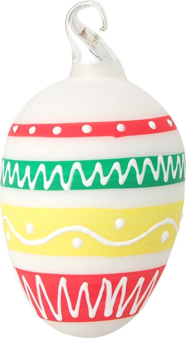 Krebs Glas Lauscha Osterei »buntes, verspieltes Design, Frühling, Osterdekoration« Mundgeblasenes und handbemaltes Glas, Made in Germany