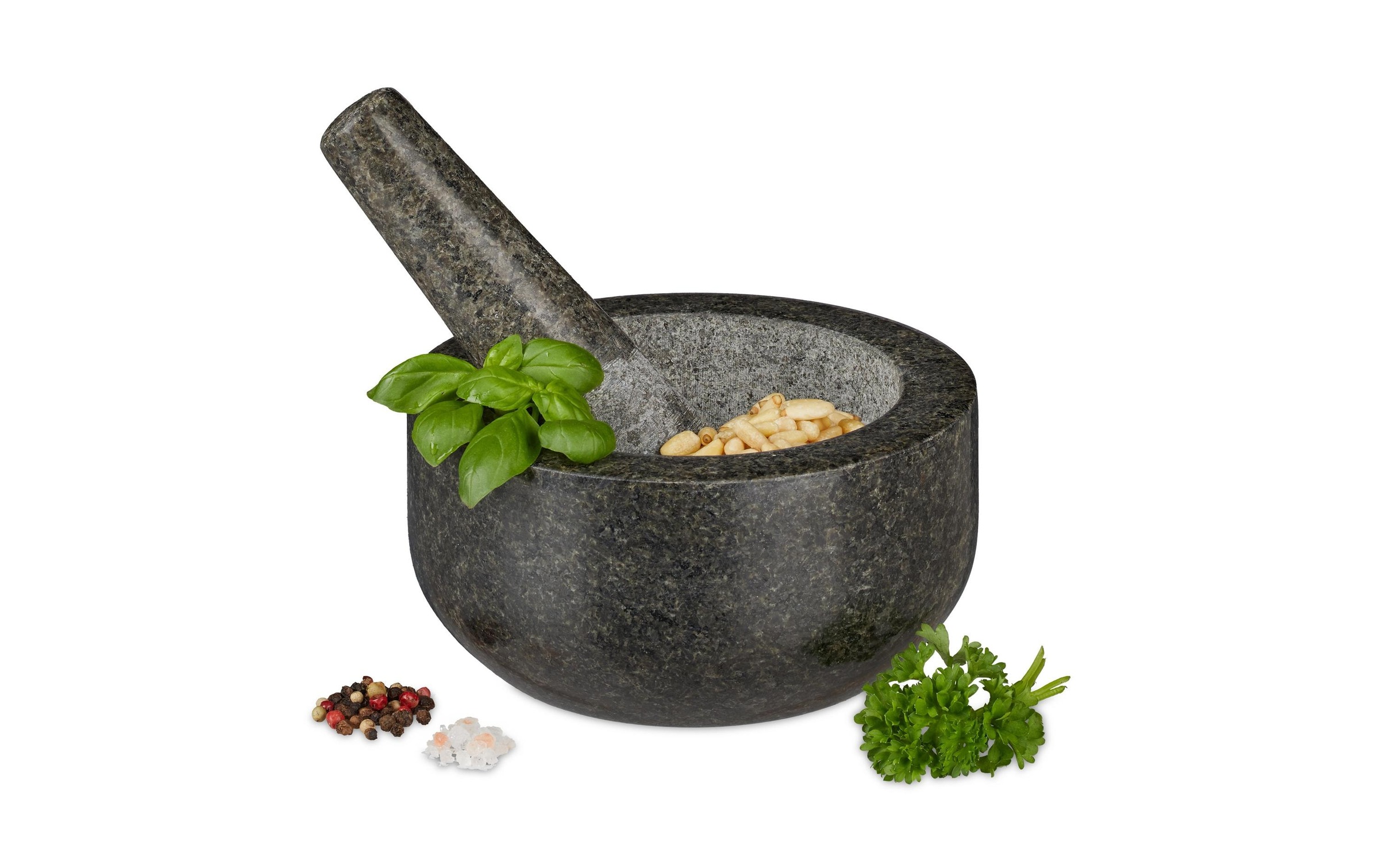 Image of relaxdays Mörser "mit Stössel 16 cm"