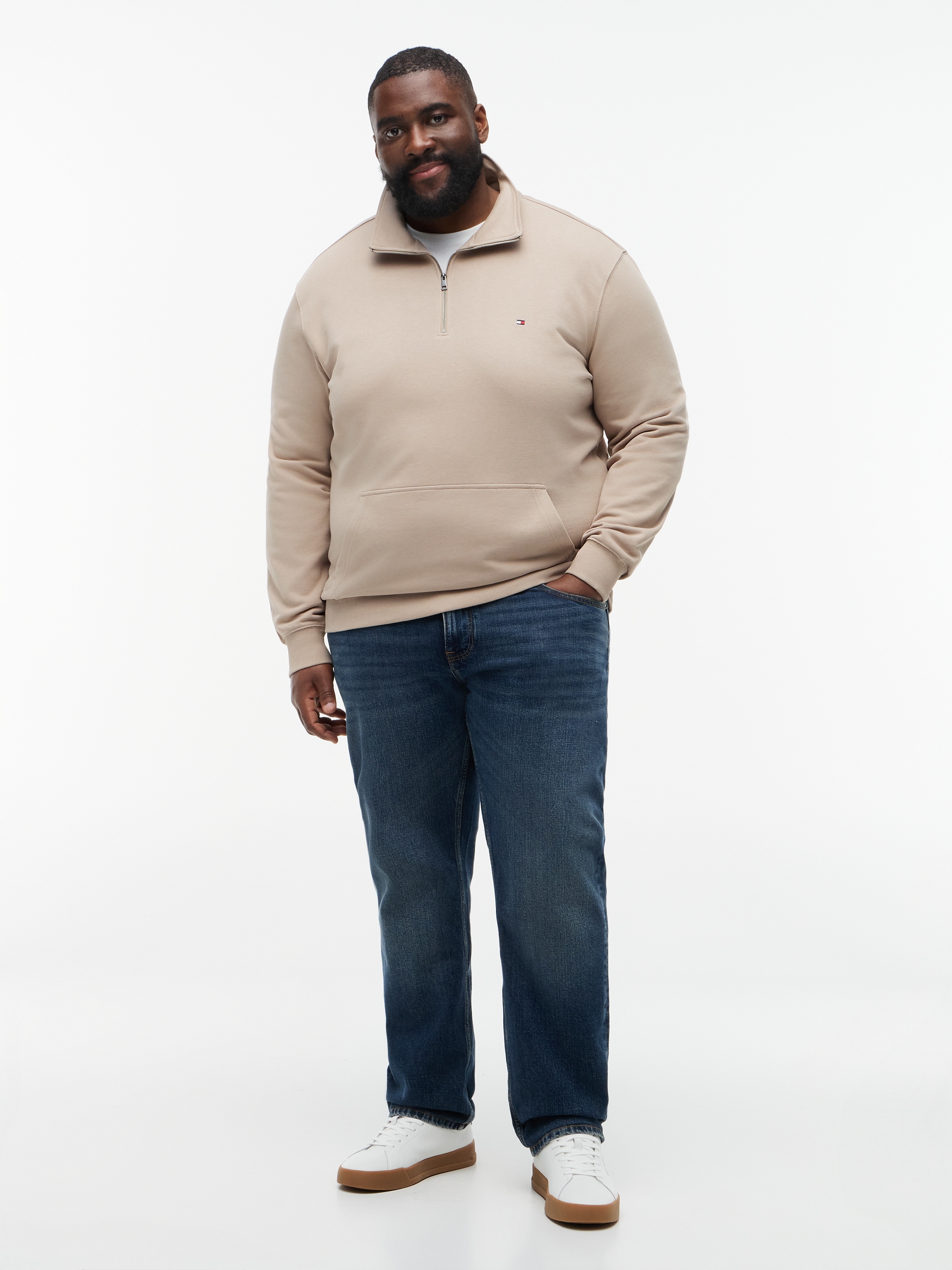 Tommy Hilfiger Big & Tall Sweatshirt »BT-ESSENTIAL TERRY NEW 1/4 ZIP«, Grosse Grössen
