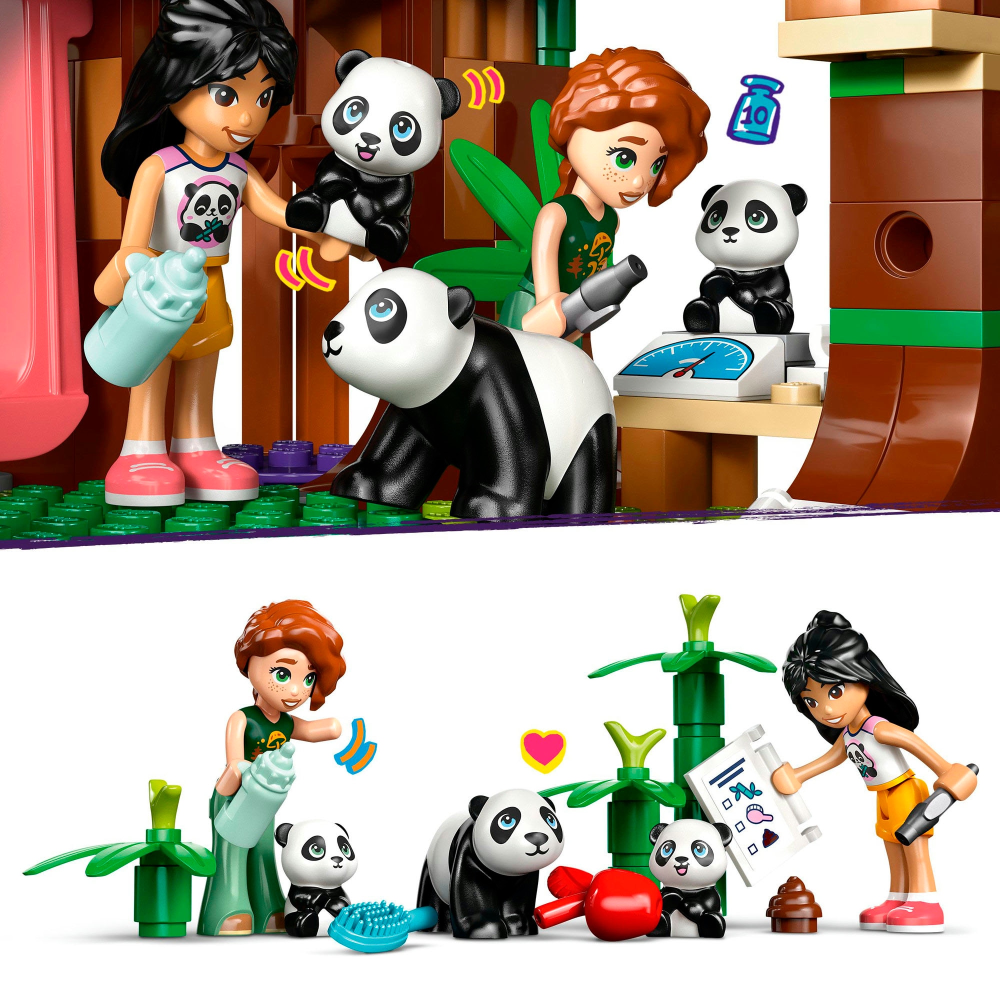 LEGO® Konstruktionsspielsteine »Panda-Pflegestation (42648), LEGO Friends« Made in Europe