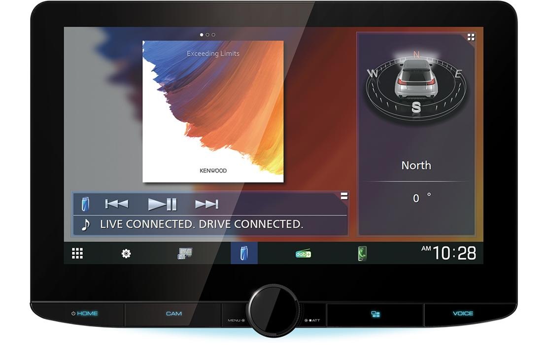 Kenwood Autoradio »Kenwood Moniceiver DMX9720XDS«, (Bluetooth)