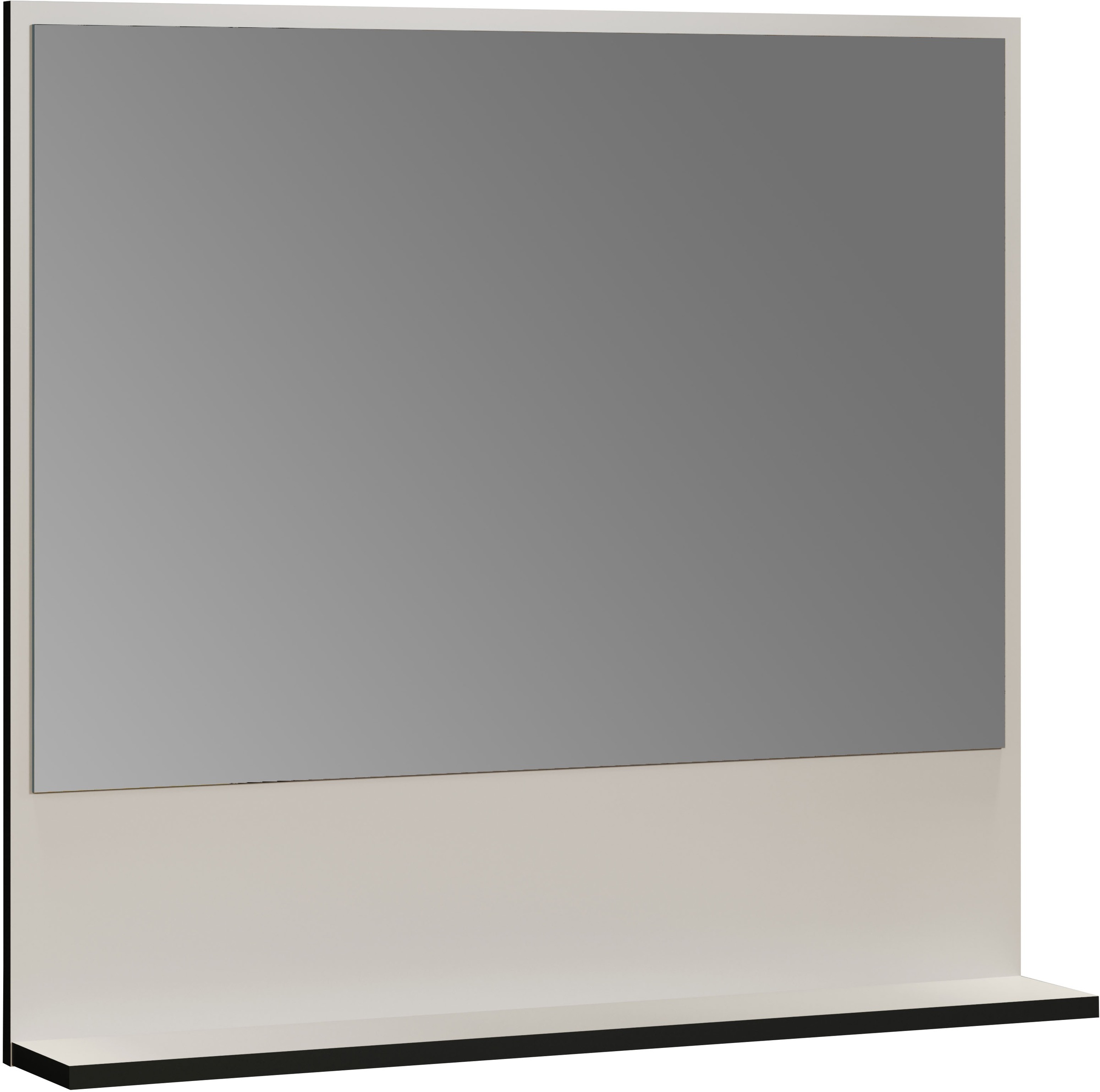 welltime Badspiegel »Amrum«, (1 St.), Eleganter Badezimmerspiegel mit Ablage - Masse (B/T/H) 60-80/14/74 cm