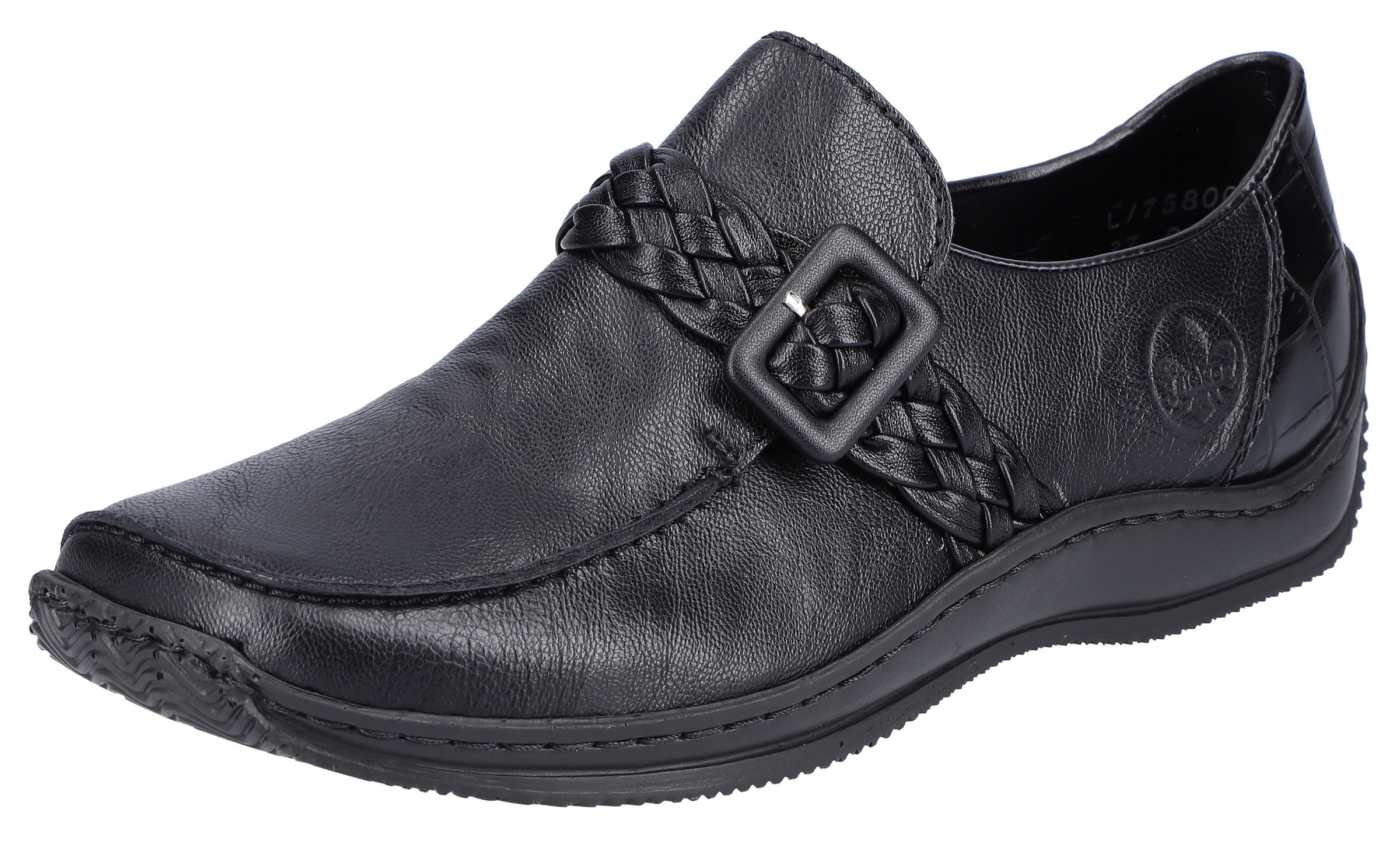 Image of Rieker Slipper, mit geflochtenem Zierriemchen bei Ackermann Versand Schweiz