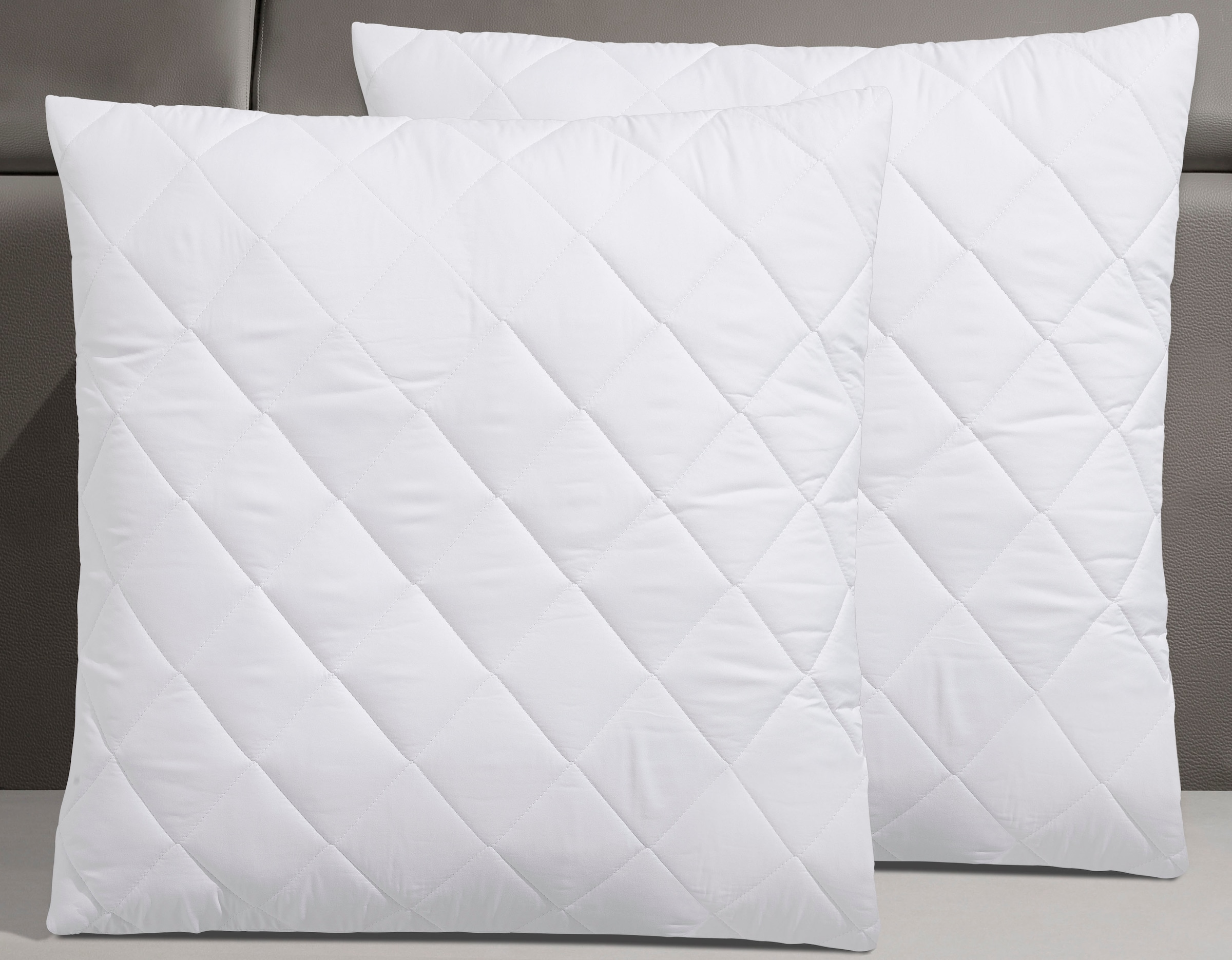 GOODproduct Oreiller »Microlux Kopfkissen 40x80 cm, 80x80 cm« Füllung: polyester Bezug: Polyester Ensemble d'épargne, 2 pièces, 2 cuis tlg. Coussins en lot économique