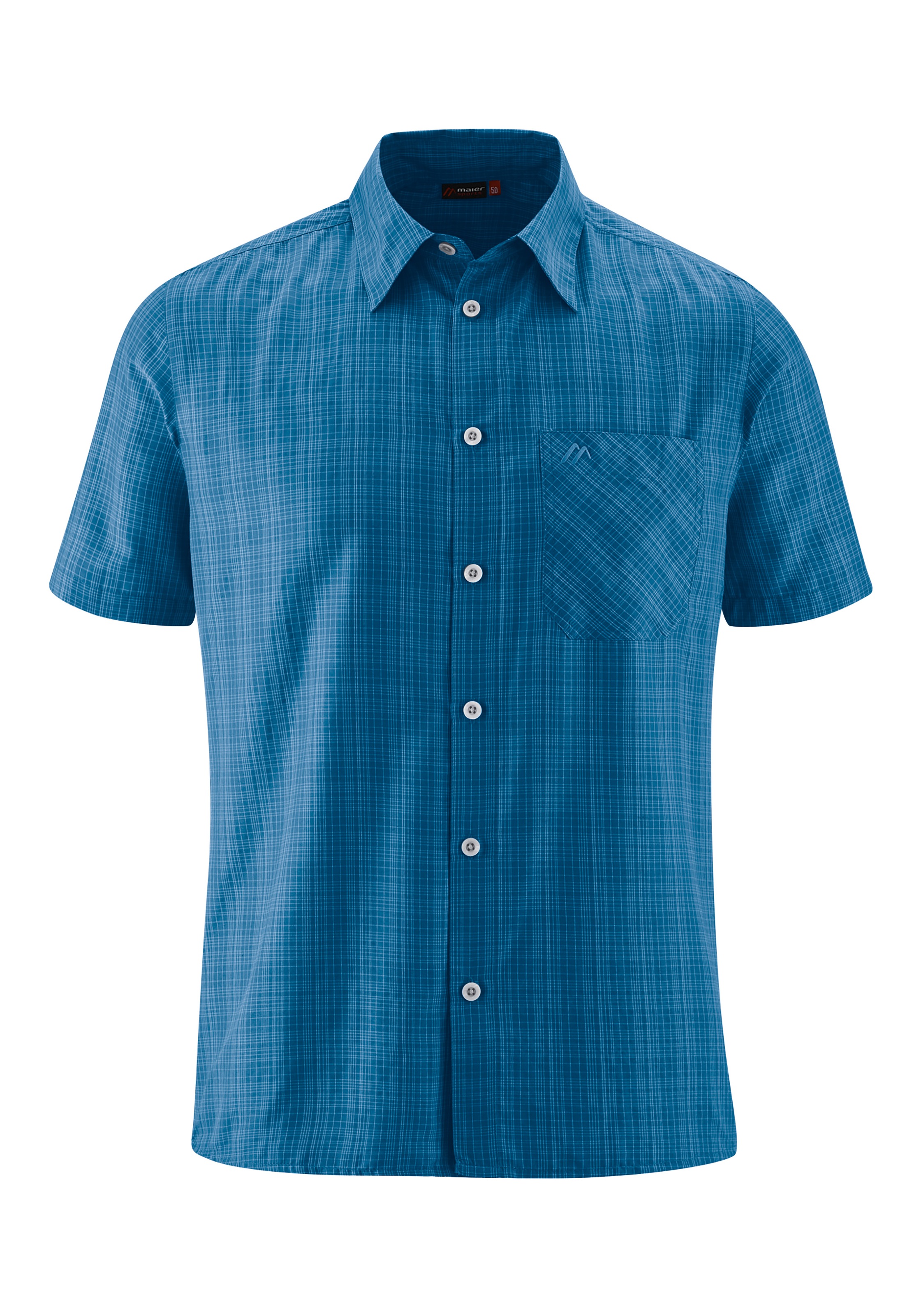Image of Maier Sports Funktionshemd »Manfred«, Kurzarmhemd in kariertem Muster für Freizeit und Reisen bei Ackermann Versand Schweiz