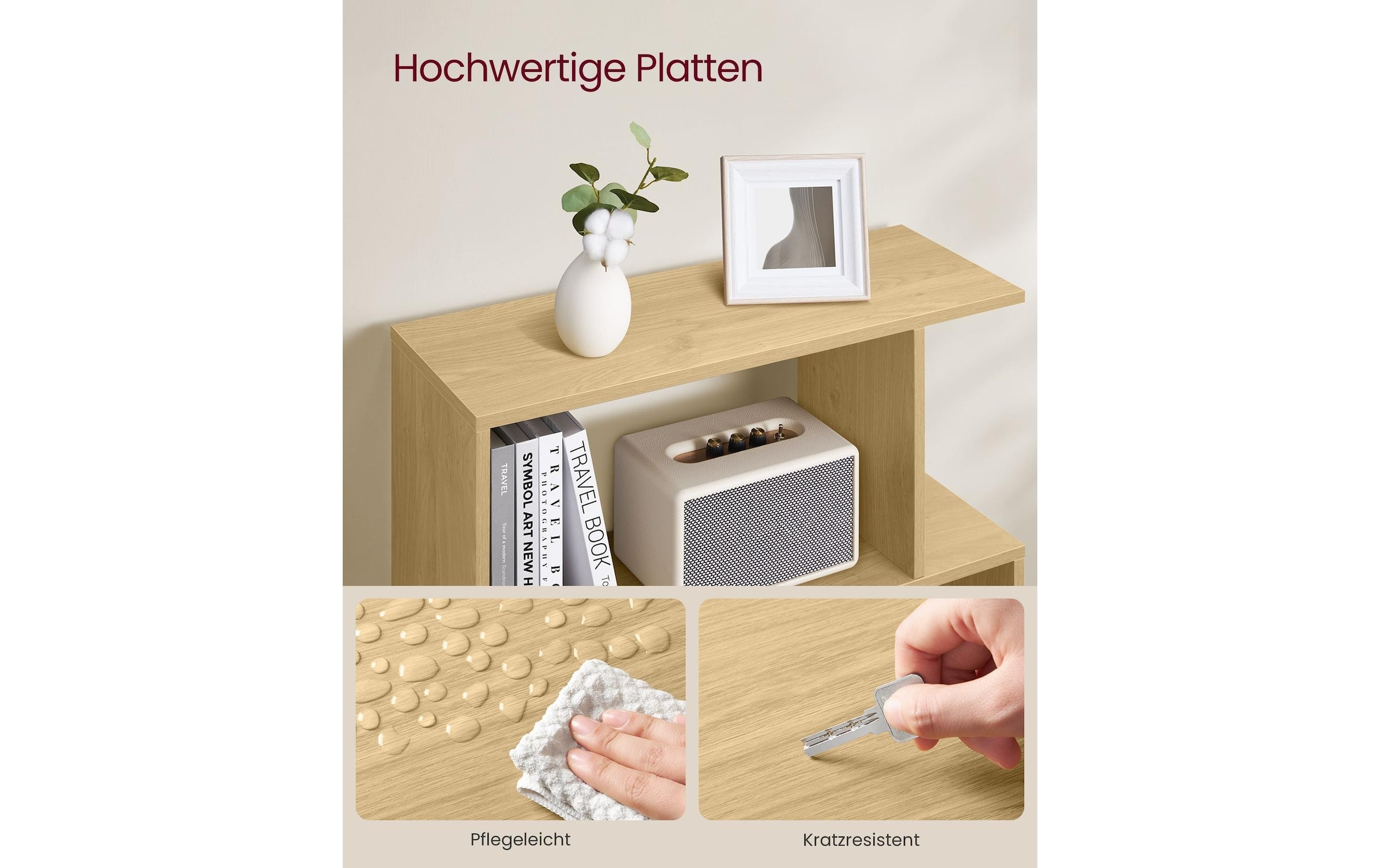 VASAGLE Bücherregal »Zick-Zack«