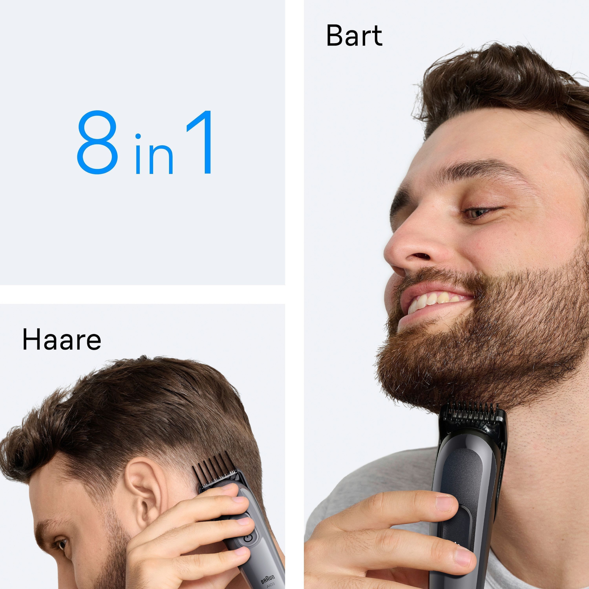 Braun Tondeuse à cheveux »All-in-One Series 3, 8in1 Pflegeset« lame ultra tranchante, 14 réglages de longueur, 50 min d'autonomie batterie