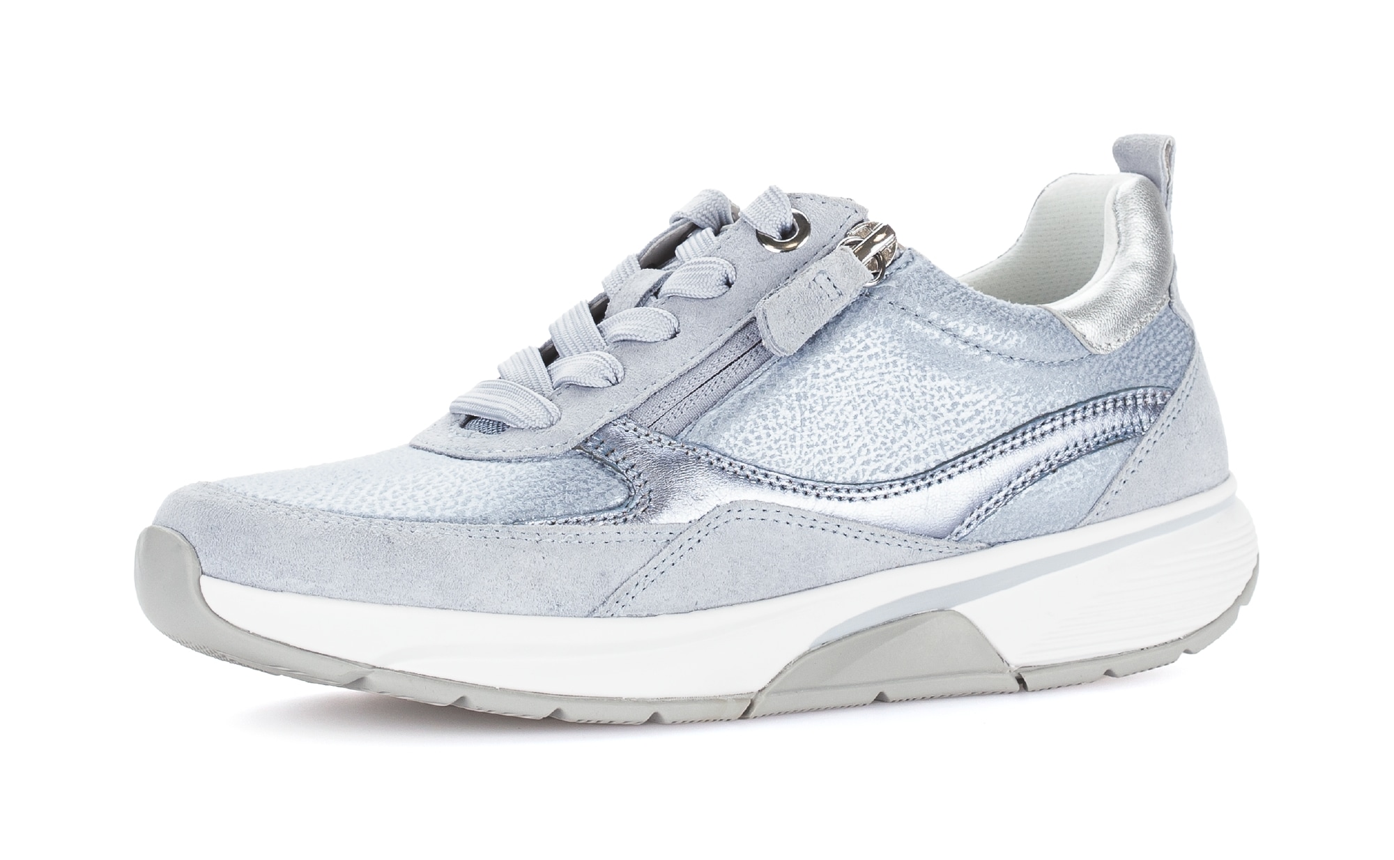 Image of Gabor Plateausneaker, Freizeitschuh, Halbschuh, Schnürschuh mit Kontrastbesatz, G-Weite