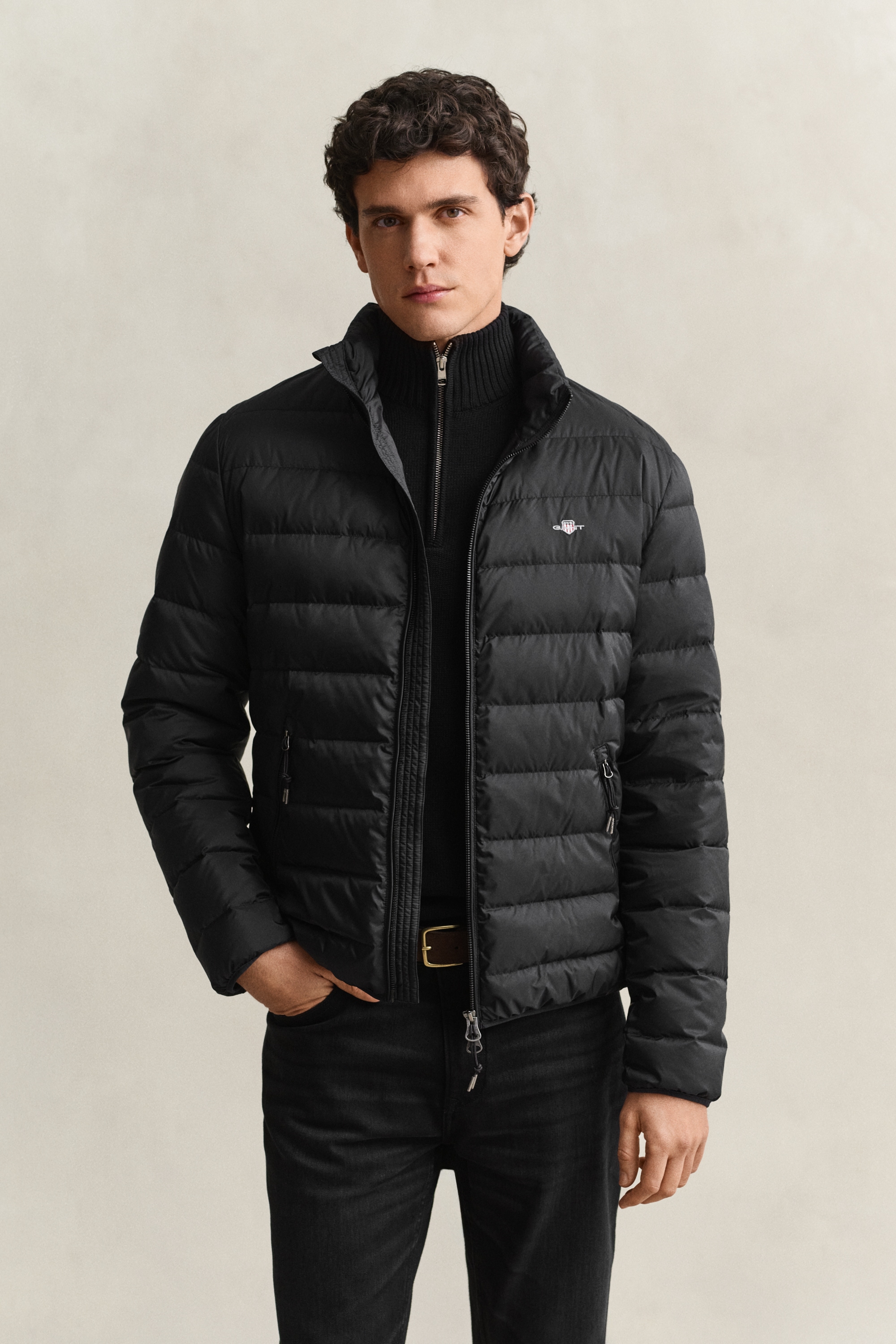 Image of Gant Steppjacke "LIGHT DOWN JACKET" ohne Kapuze Regular fit mit Stehkragen