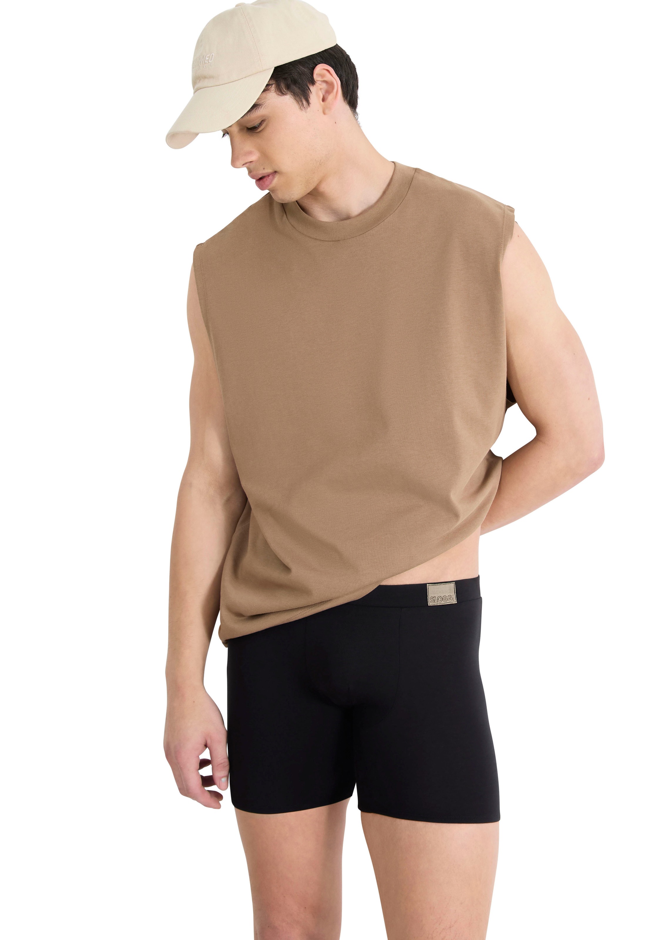 sloggi Boxers »Men GO Natural« 2er Pack, 2 tlg., mit langem Bein, eng anliegend. ohne Eingriff