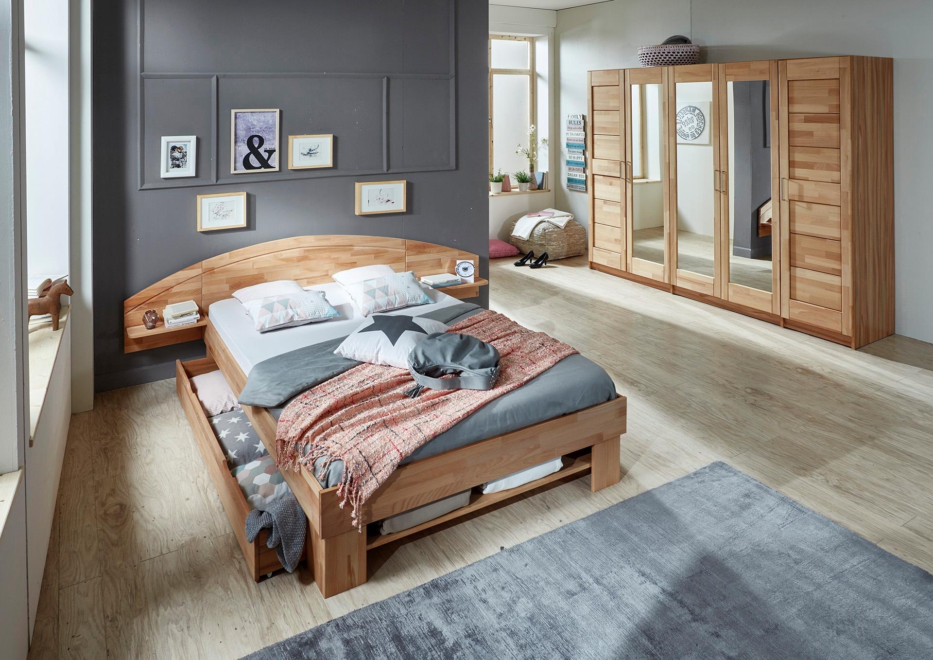 Image of Home affaire Stauraumbett »Padua«, in Kernbuche oder Eiche inklusive Bettkasten bei Ackermann Versand Schweiz