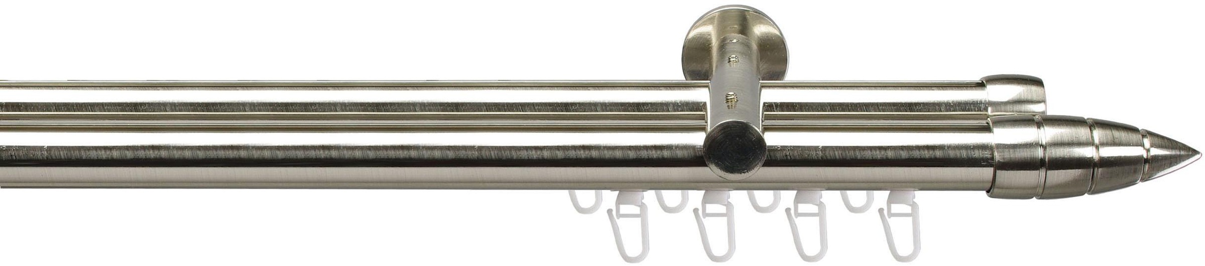 Image of Liedeco Gardinenstange »Menorca edelstahl-optik«, 2 läufig-läufig, Fixmass bei Ackermann Versand Schweiz