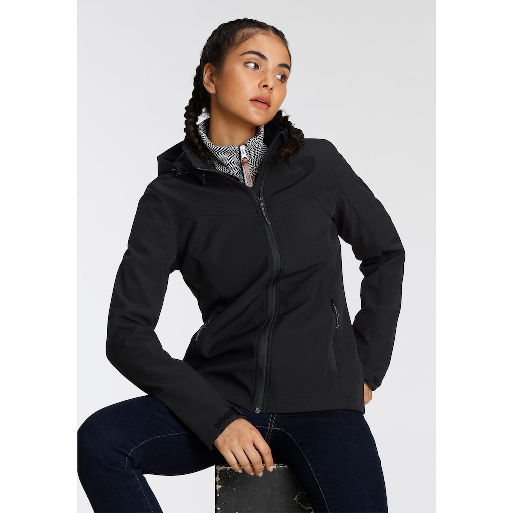 Icepeak Softshelljacke »BRENHAM«, mit Kapuze