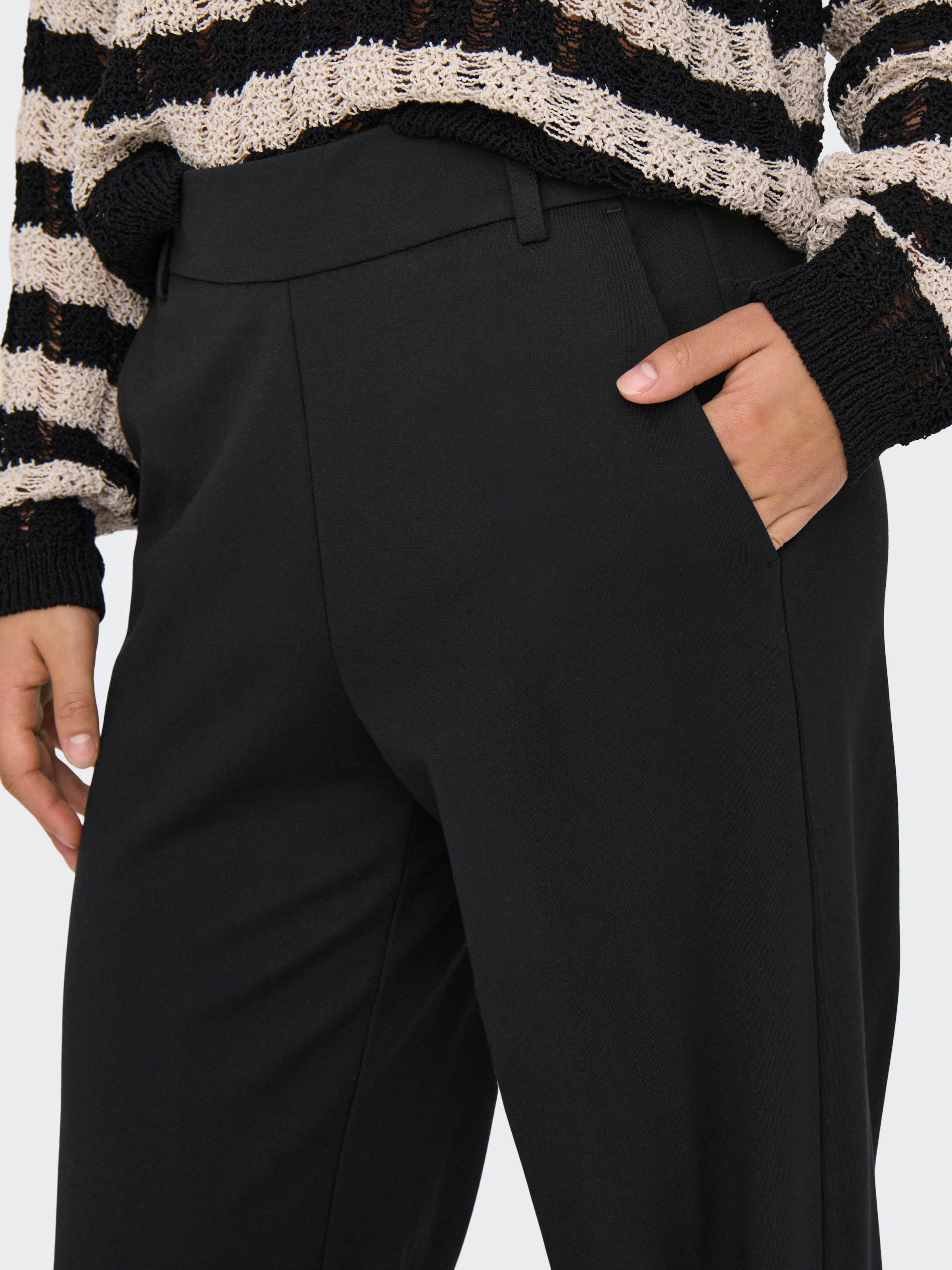 ONLY Anzughose »ONLPOPTRASH LIFE MW STRAIGHT PANT PNT«  Viskosemischung